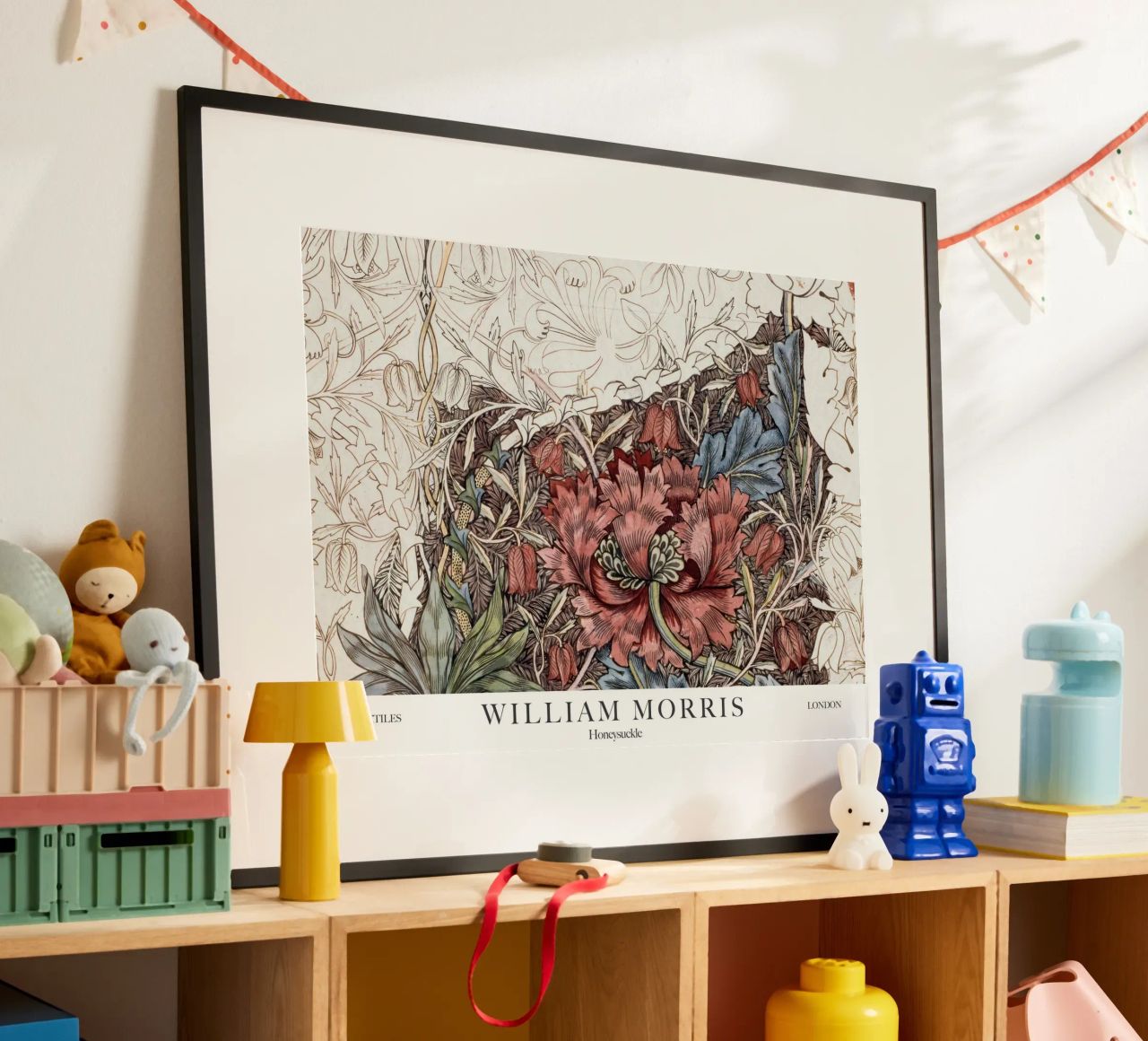 William Morris, Honeysuckle poster by Peaches Art Prints