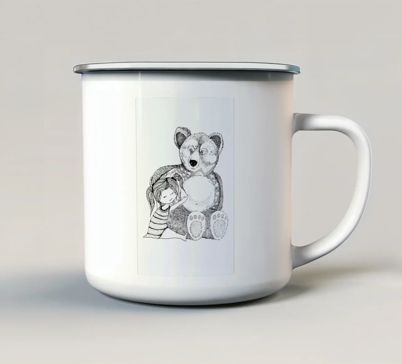 Chooselove tazza in smalto da Sabrina Ziegenhorn