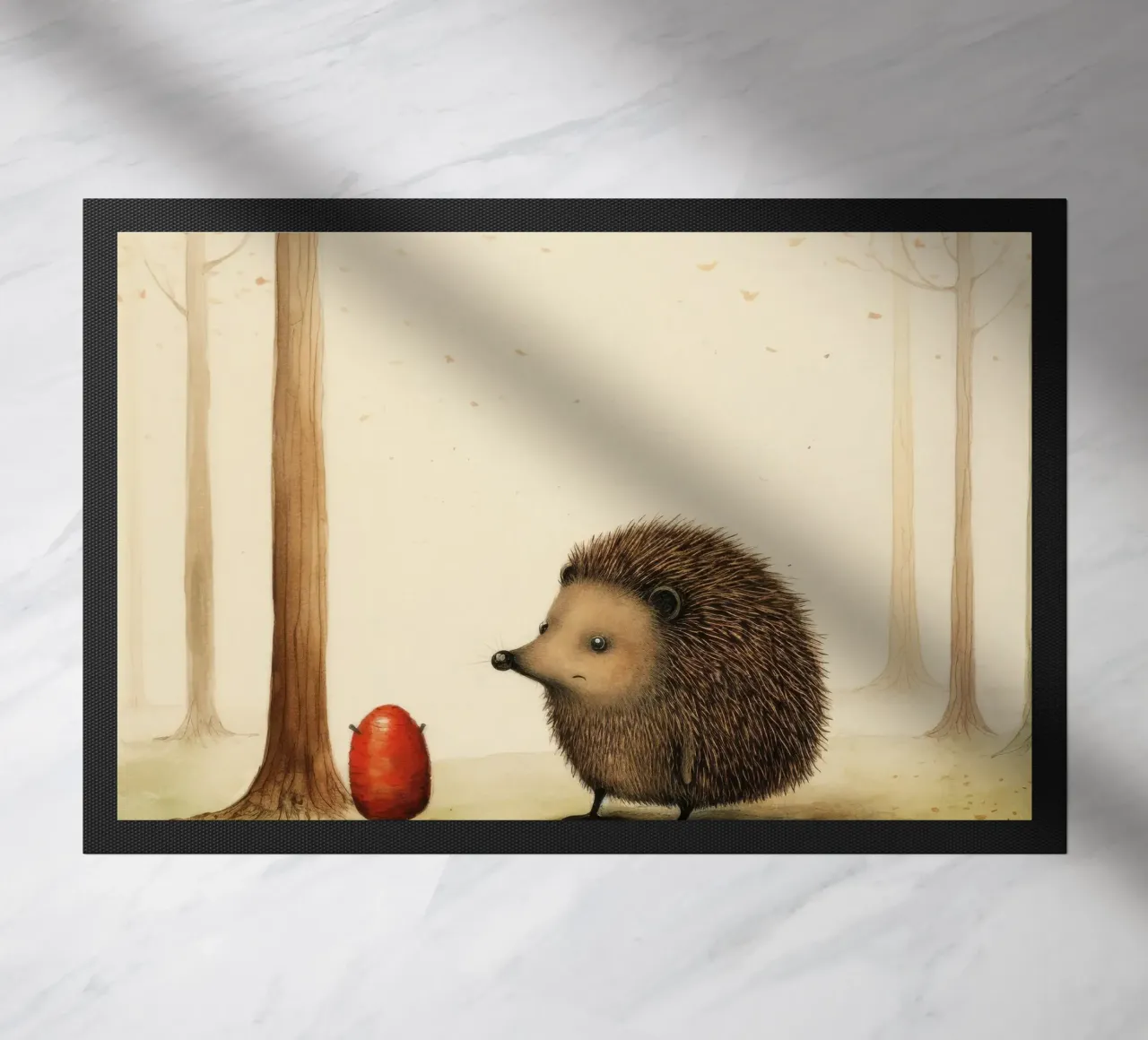 Riccio minimo 1 zerbino da Minimal Animal Art