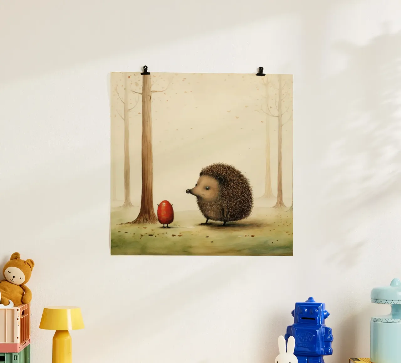 Riccio minimo 1 poster da Minimal Animal Art