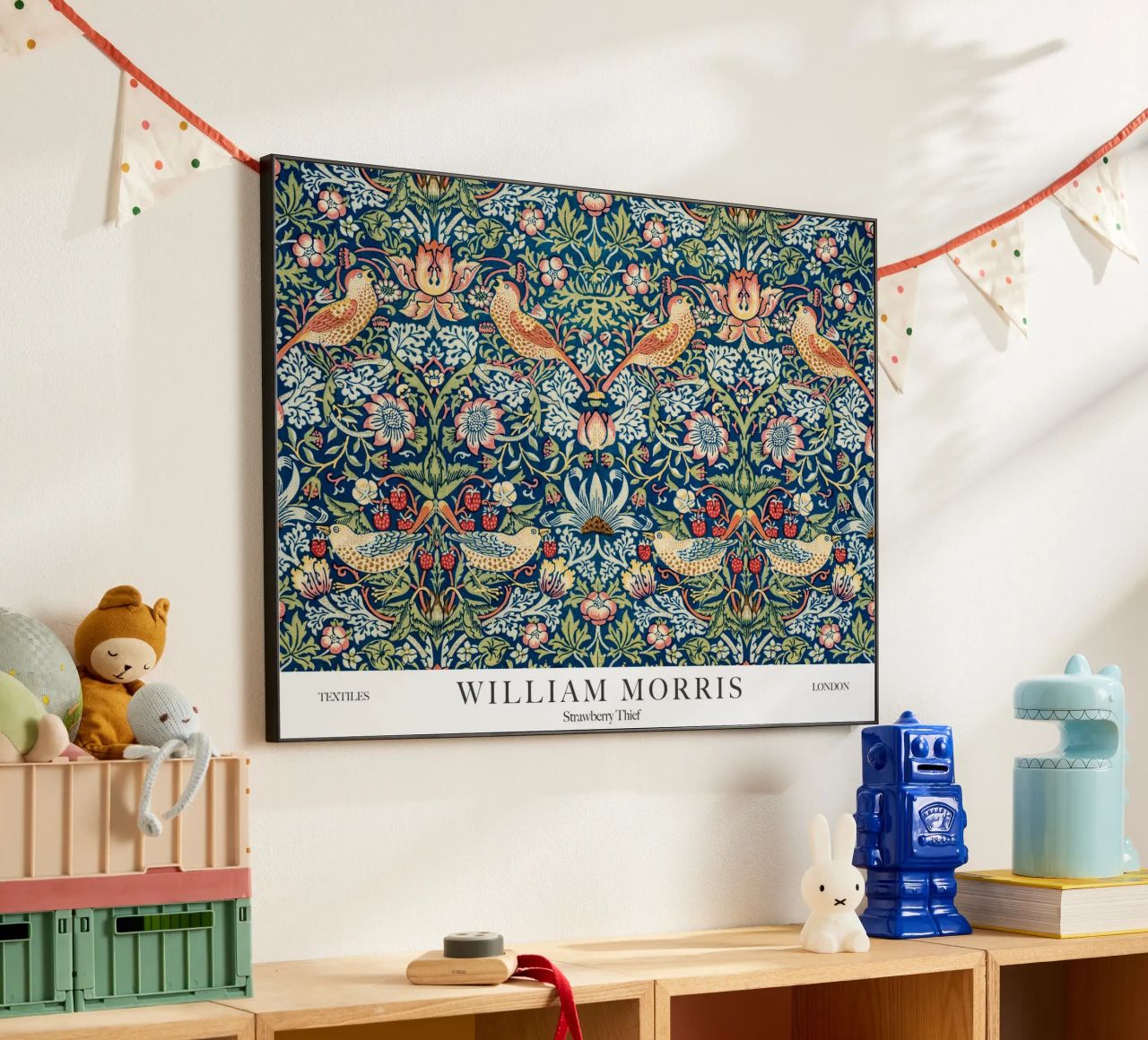 William Morris, Ladro di fragole alluminio dibond da Peaches Art Prints