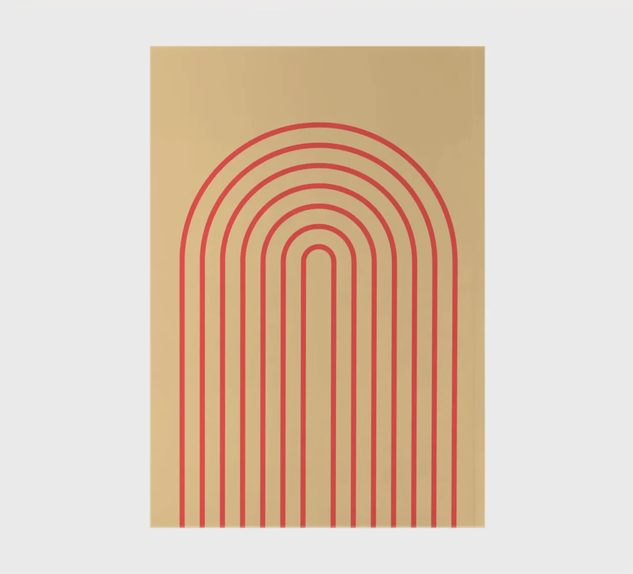Boho orange rainbow notebook by Proper job studio