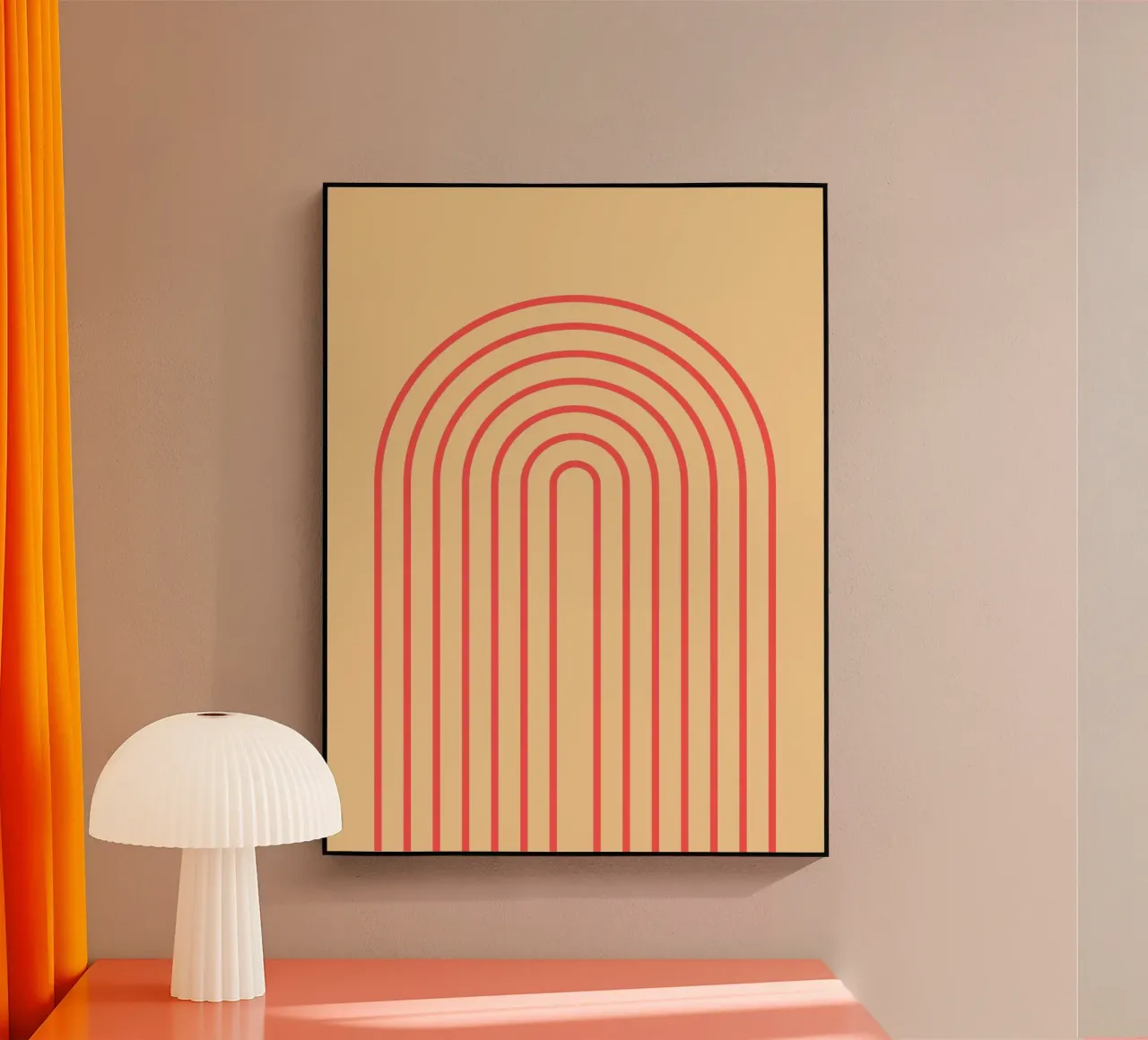 Arcobaleno arancione Boho plexiglass da Proper job studio
