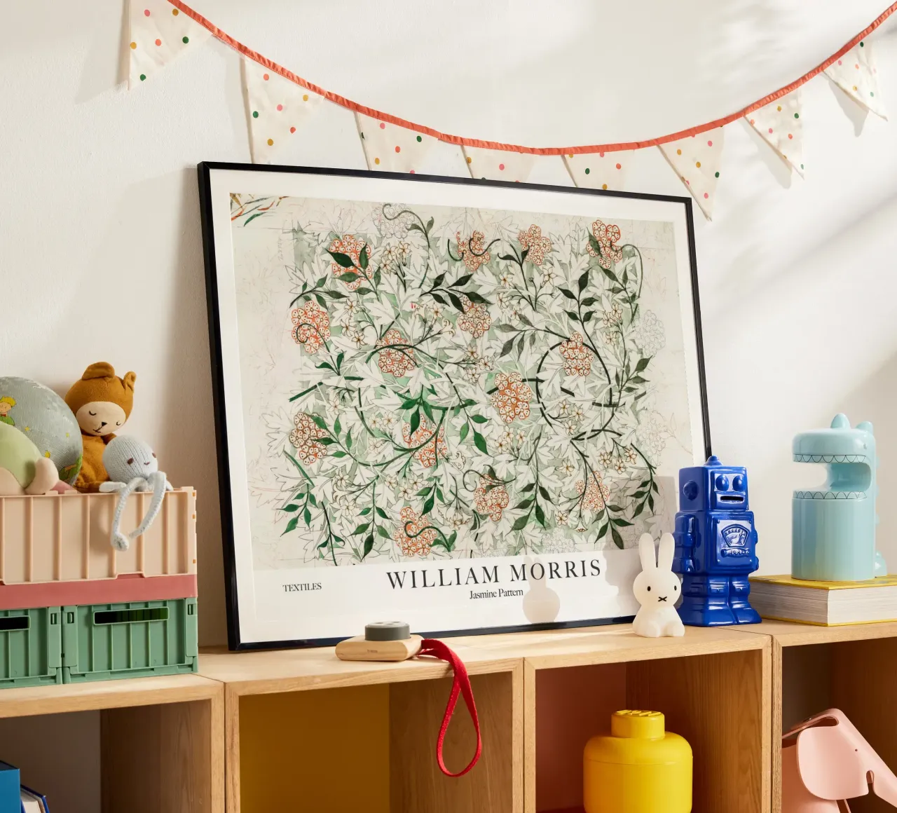 William Morris, Gelsomino poster con telaio in plastica da Peaches Art Prints