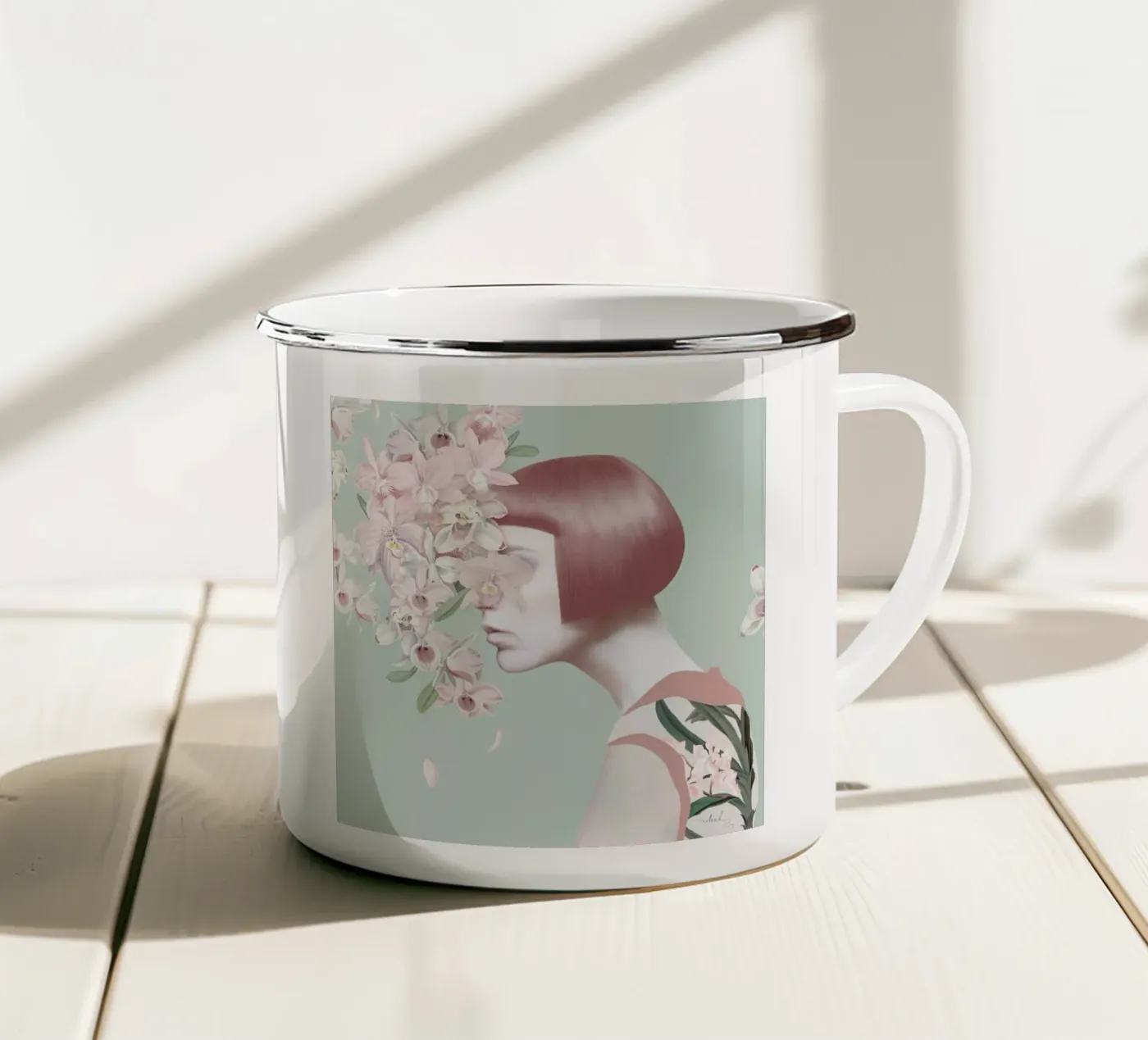 Utopia enamel mug by Nettsch