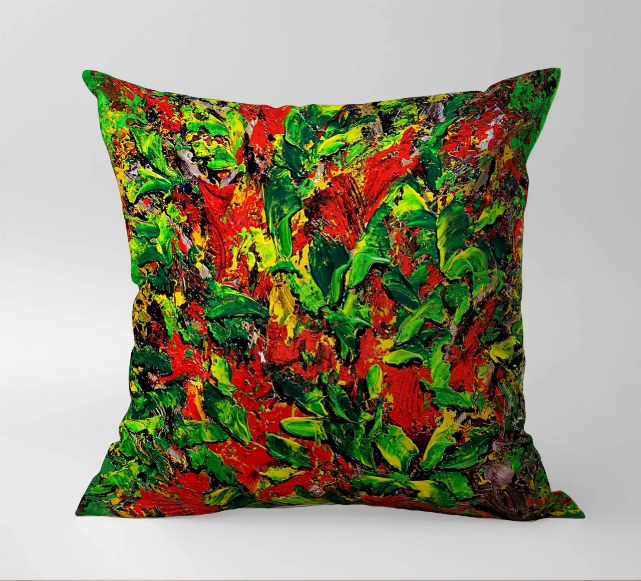 IDEAL GIFT 136 decorative cushion by Thierry Vobmann Abstract painting