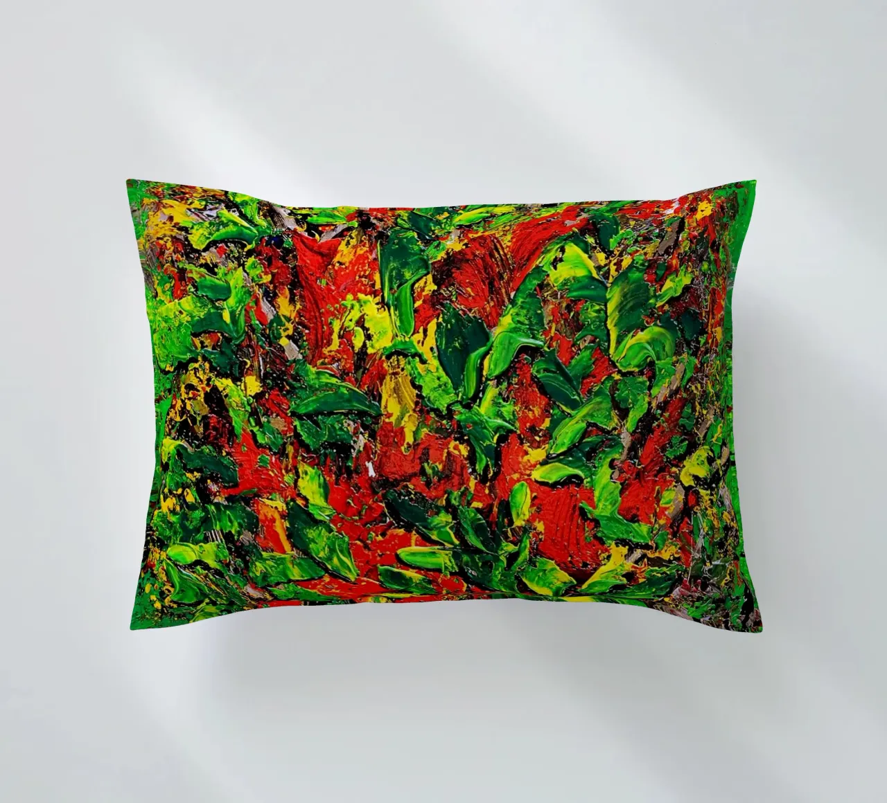 IDEAL GIFT 136 decorative cushion by Thierry Vobmann Abstract painting
