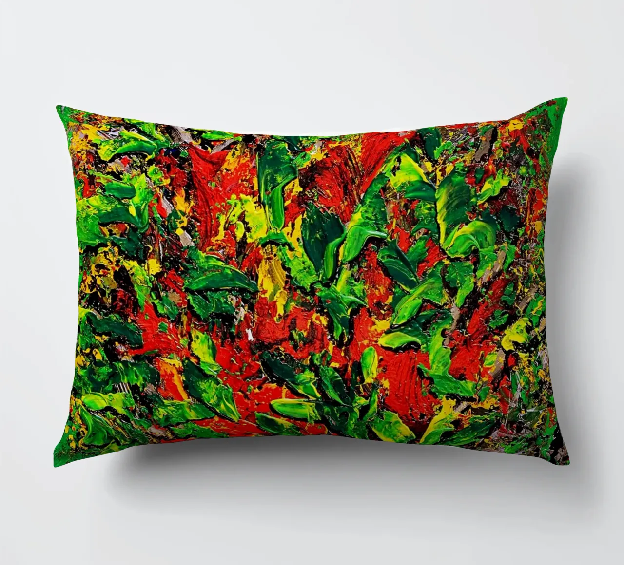 IDEAL GIFT 136 decorative cushion by Thierry Vobmann Abstract painting