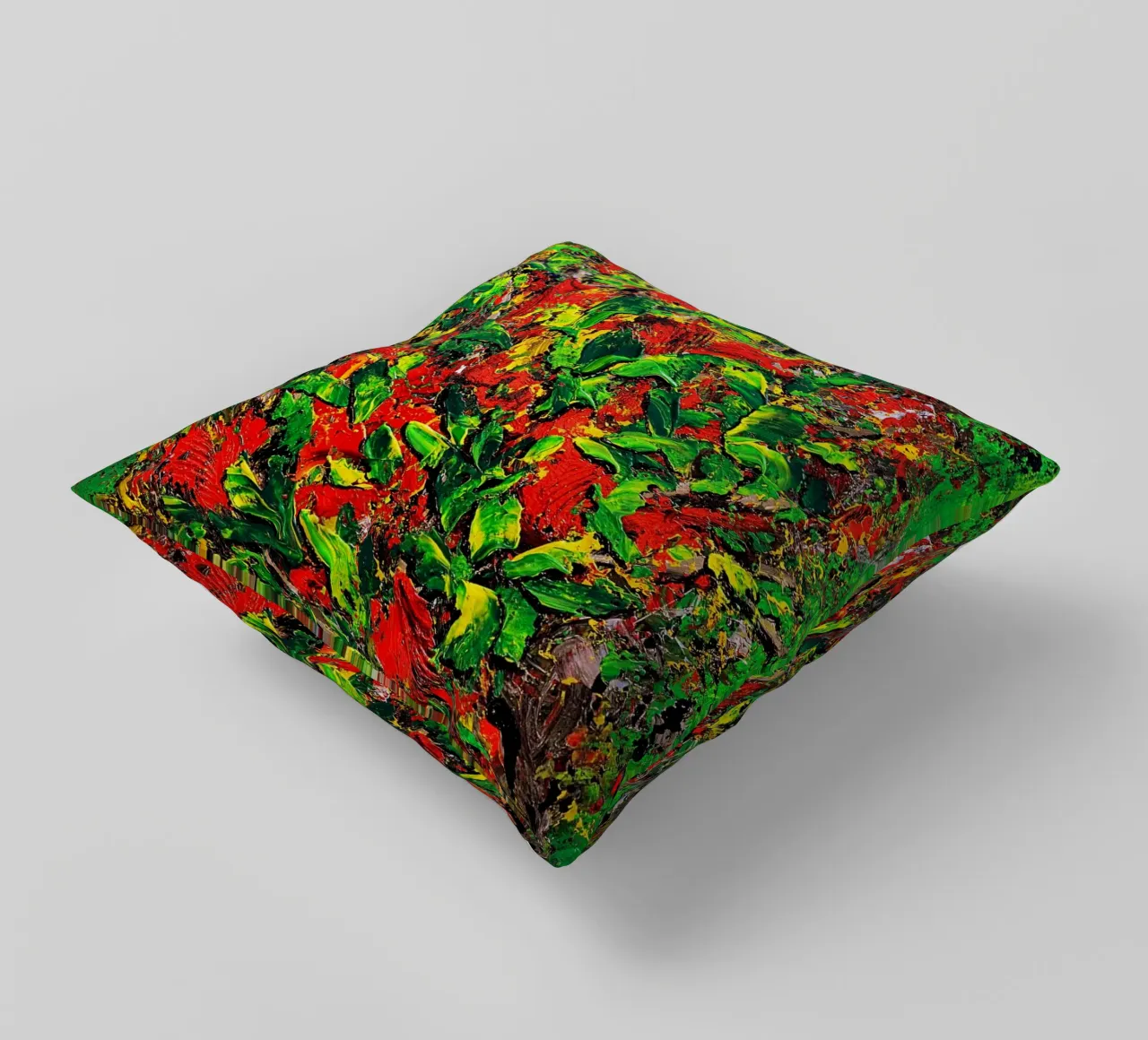 IDEAL GIFT 136 decorative cushion by Thierry Vobmann Abstract painting