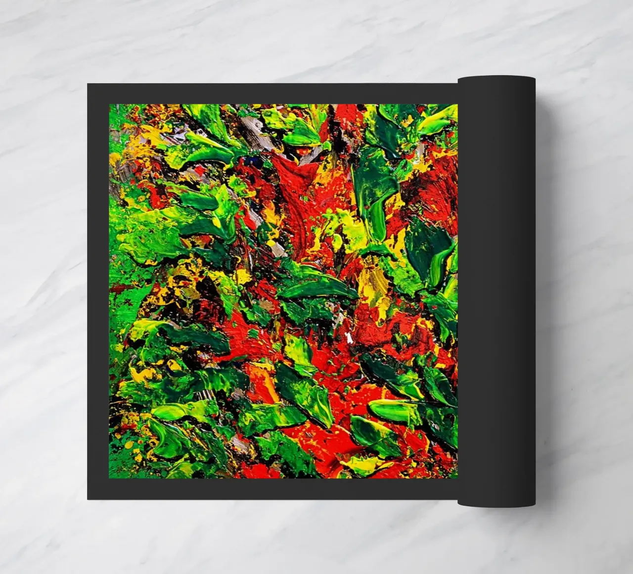 IDEAL GIFT 136 doormat by Thierry Vobmann Abstract painting