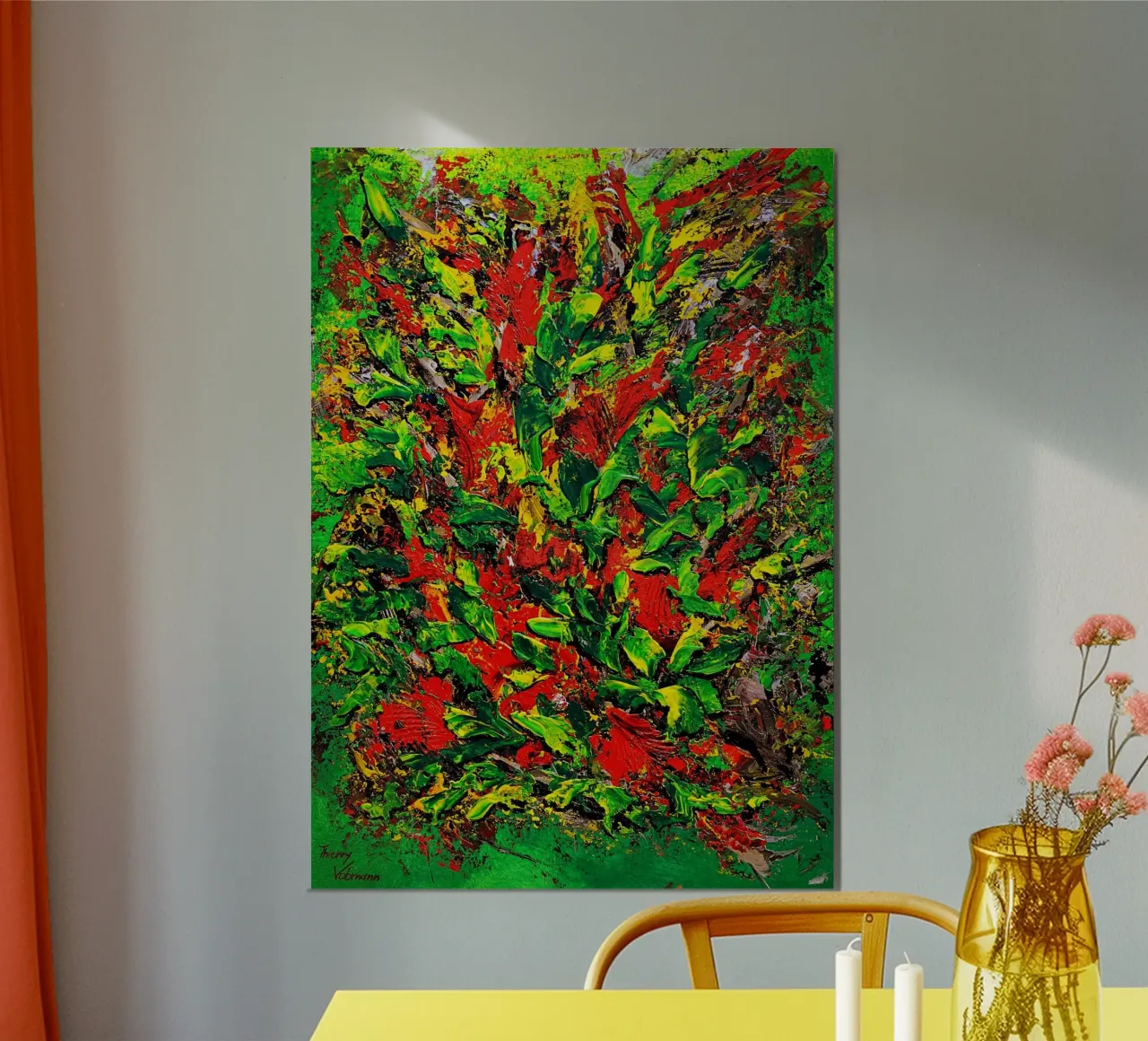 IDEAL GIFT 136 hahnemühle by Thierry Vobmann Abstract painting