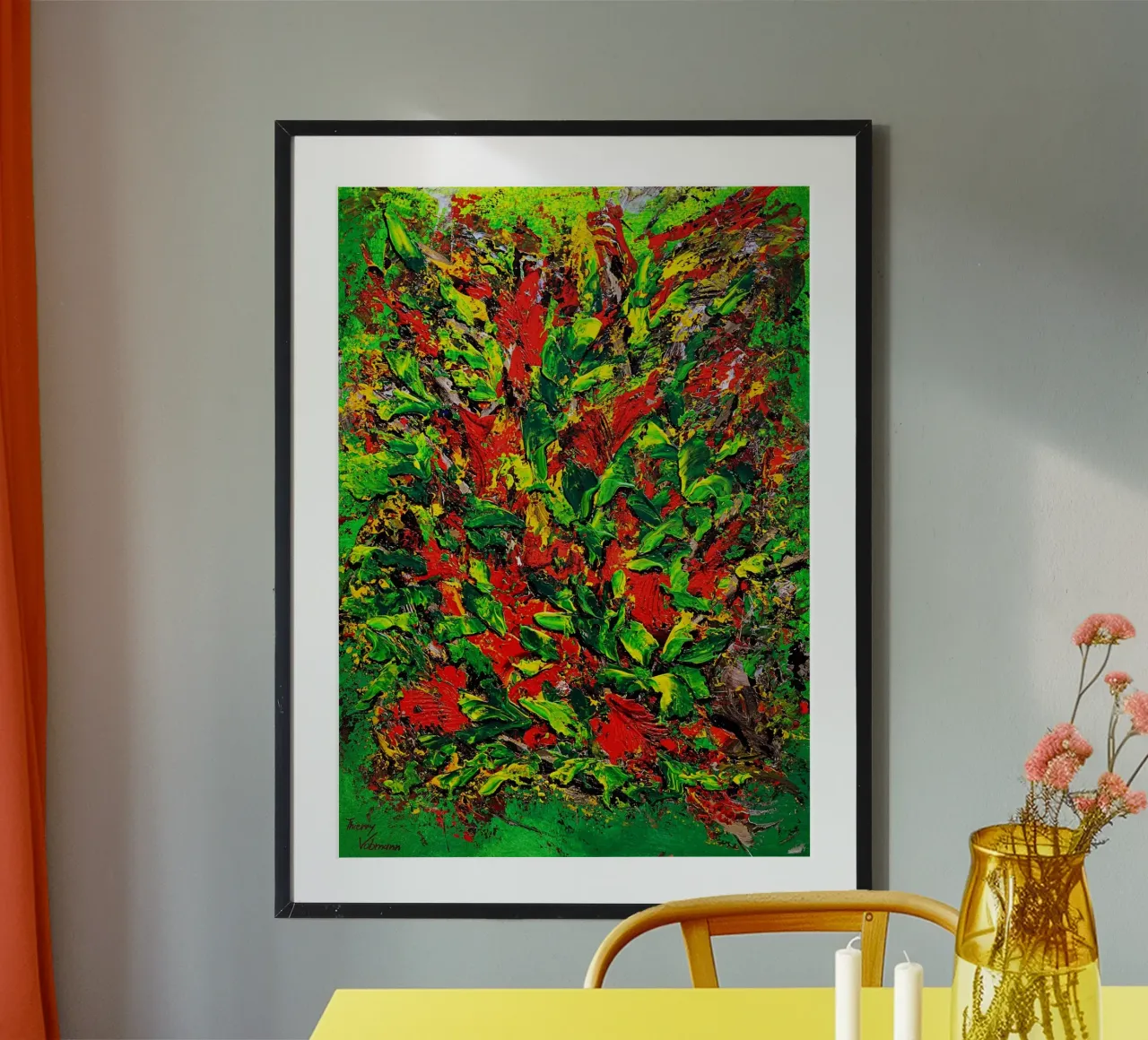 IDEAL GIFT 136 hahnemühle by Thierry Vobmann Abstract painting