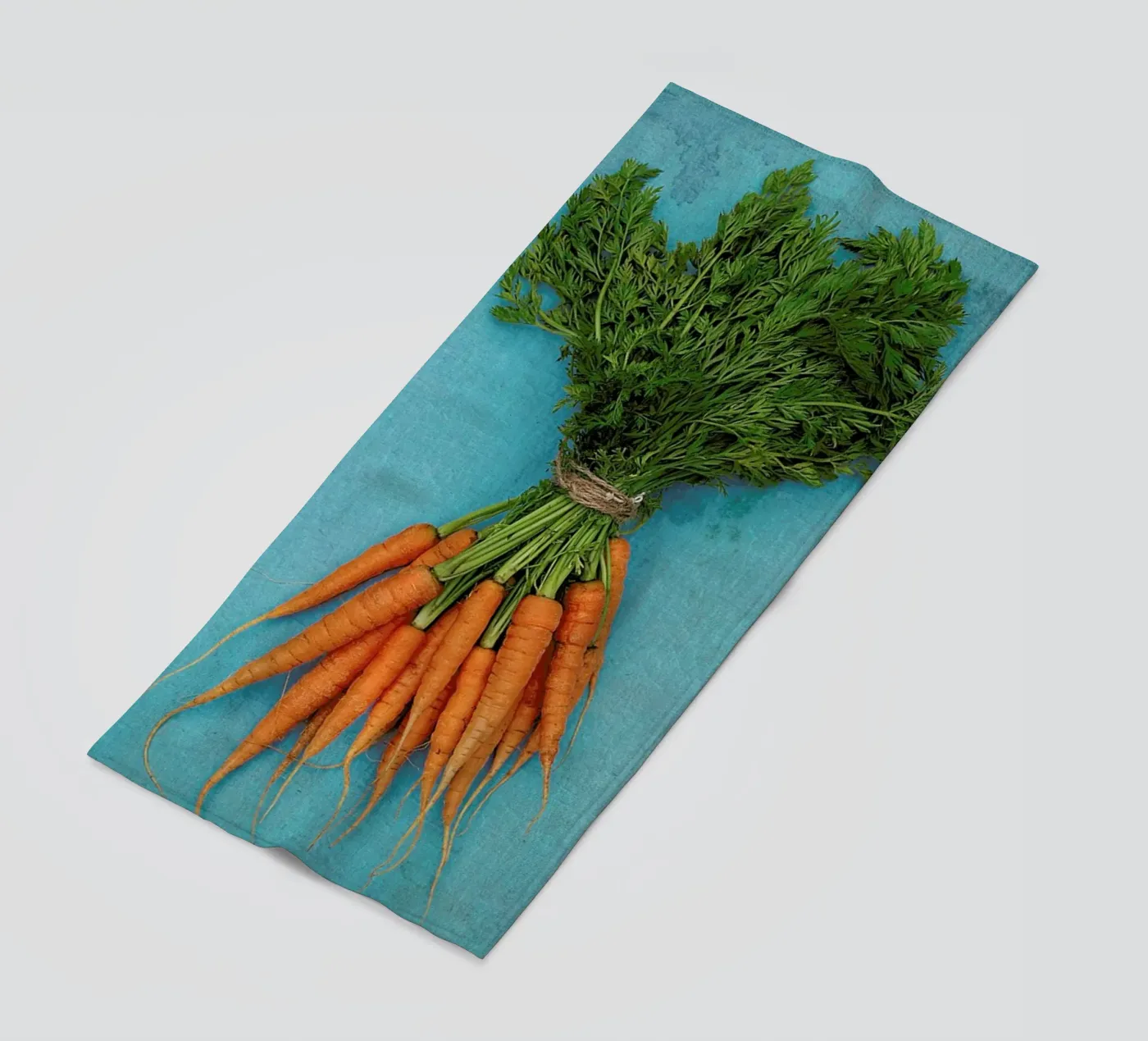 Carrots beach towel by Keri Bevan