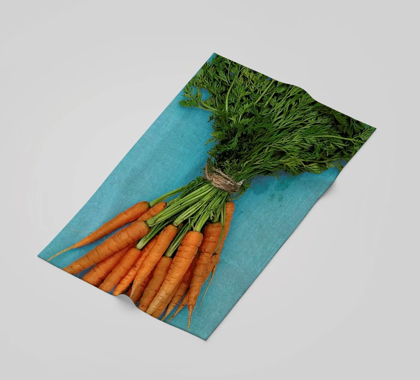 Carrots beach towel by Keri Bevan