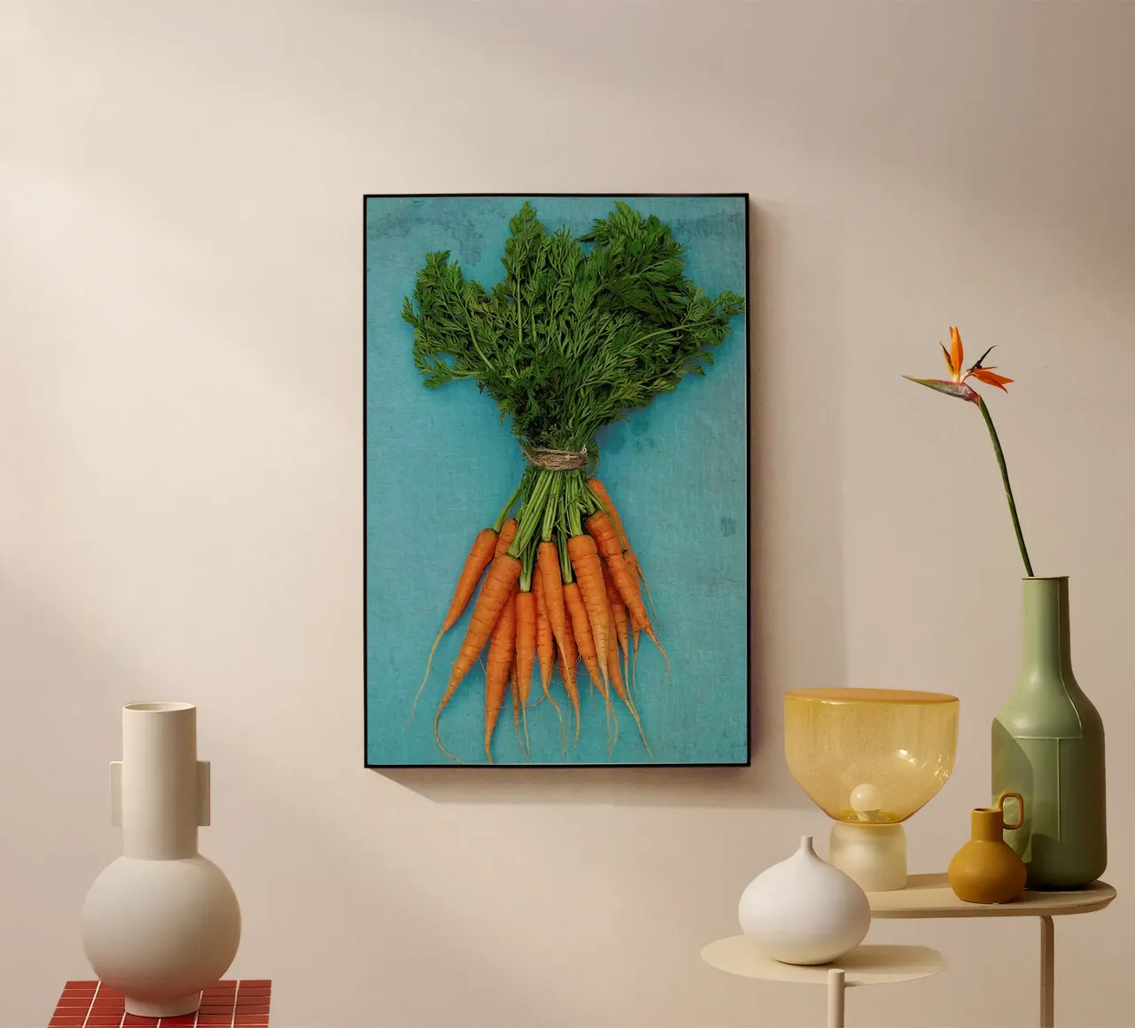 Carrots plexiglass da Keri Bevan
