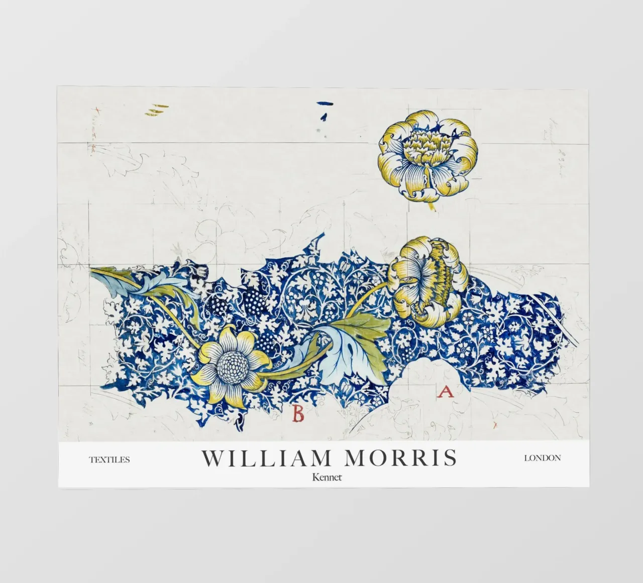 William Morris, Kennet pellicola backlit da Peaches Art Prints