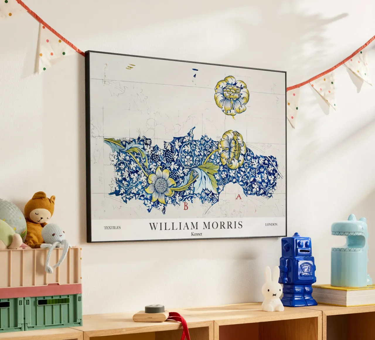 William Morris, Kennet alluminio dibond da Peaches Art Prints