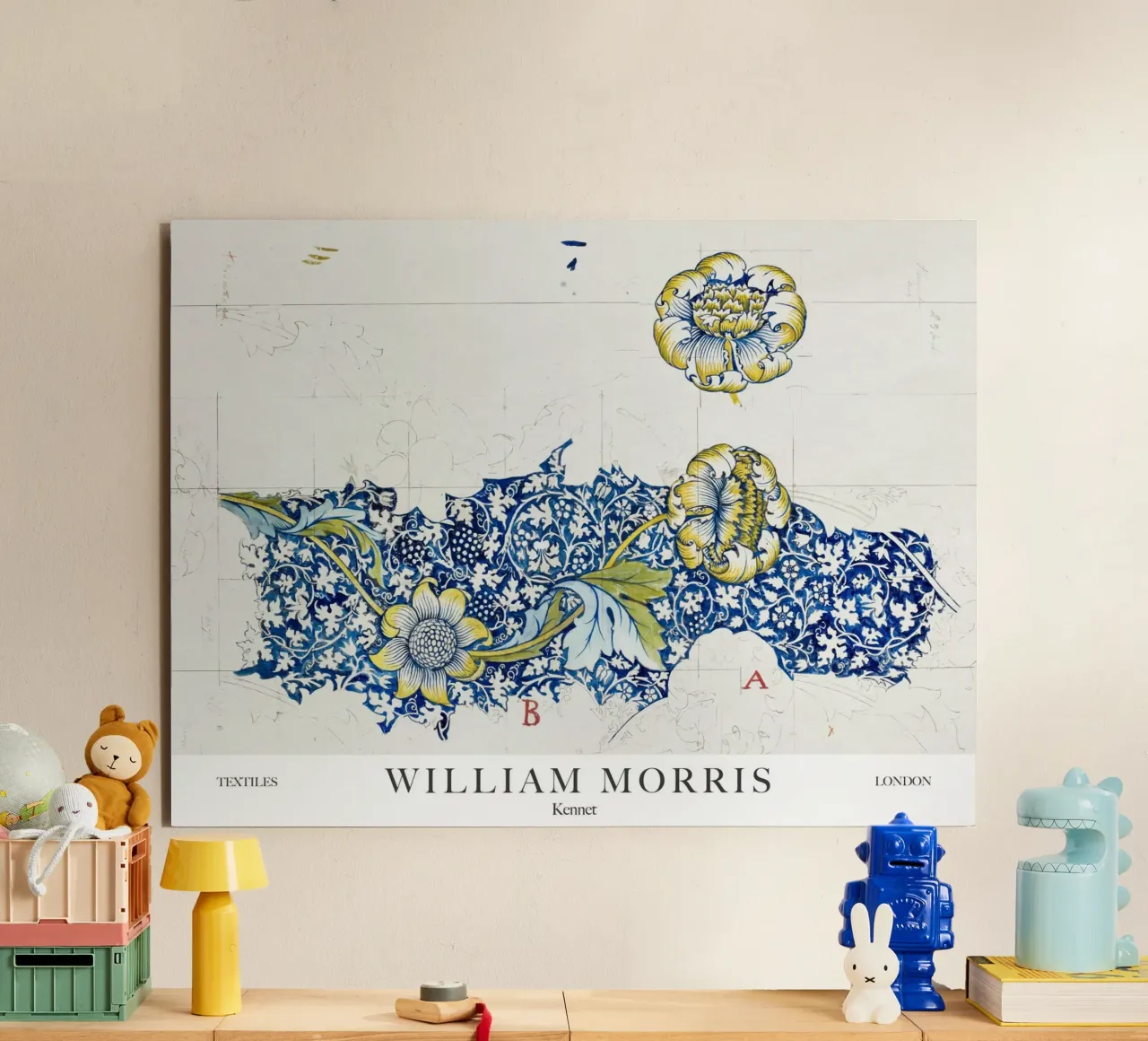 William Morris, Kennet alluminio dibond da Peaches Art Prints