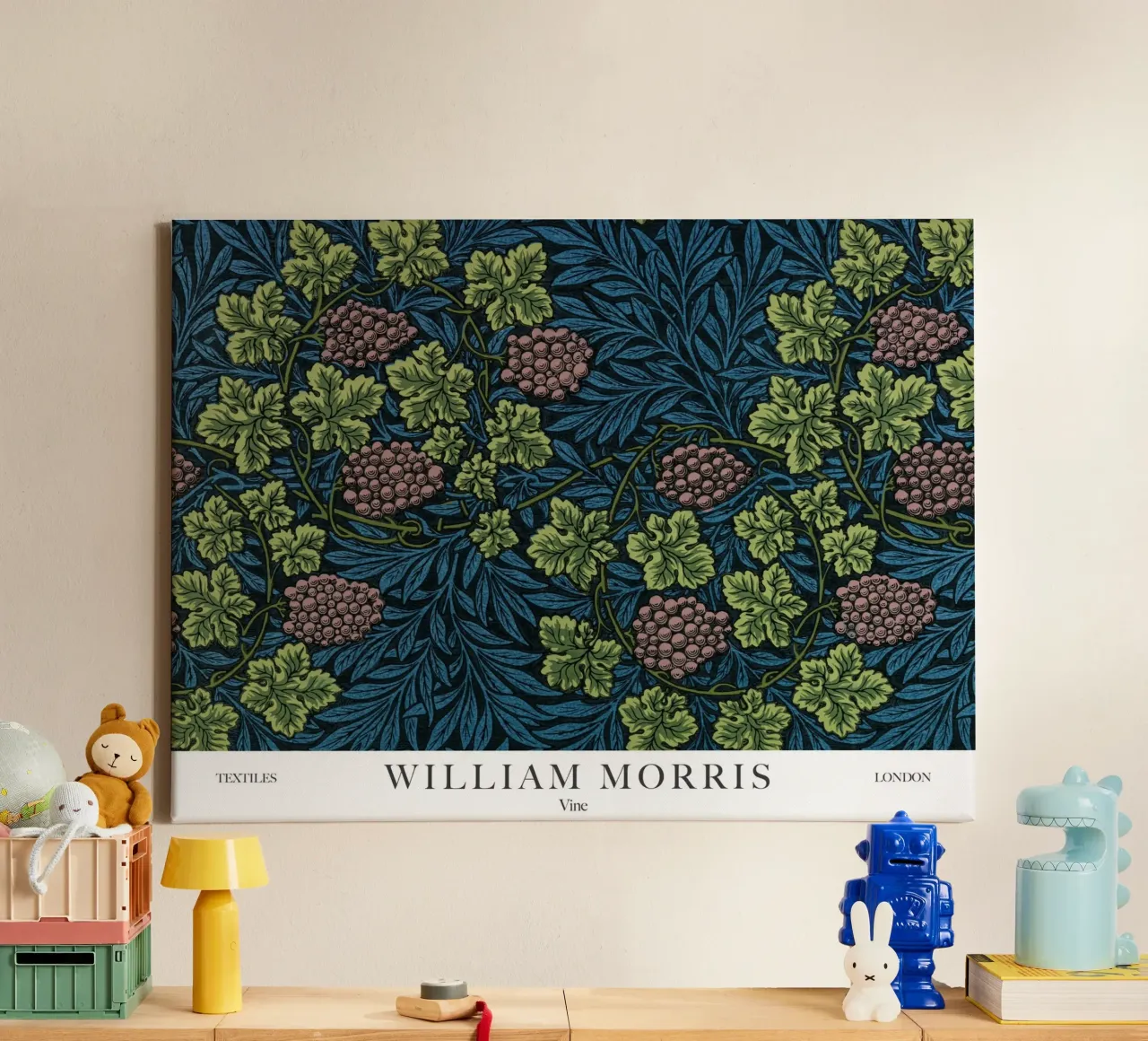 William Morris, Vite tela con Cornice a cassetta da Peaches Art Prints