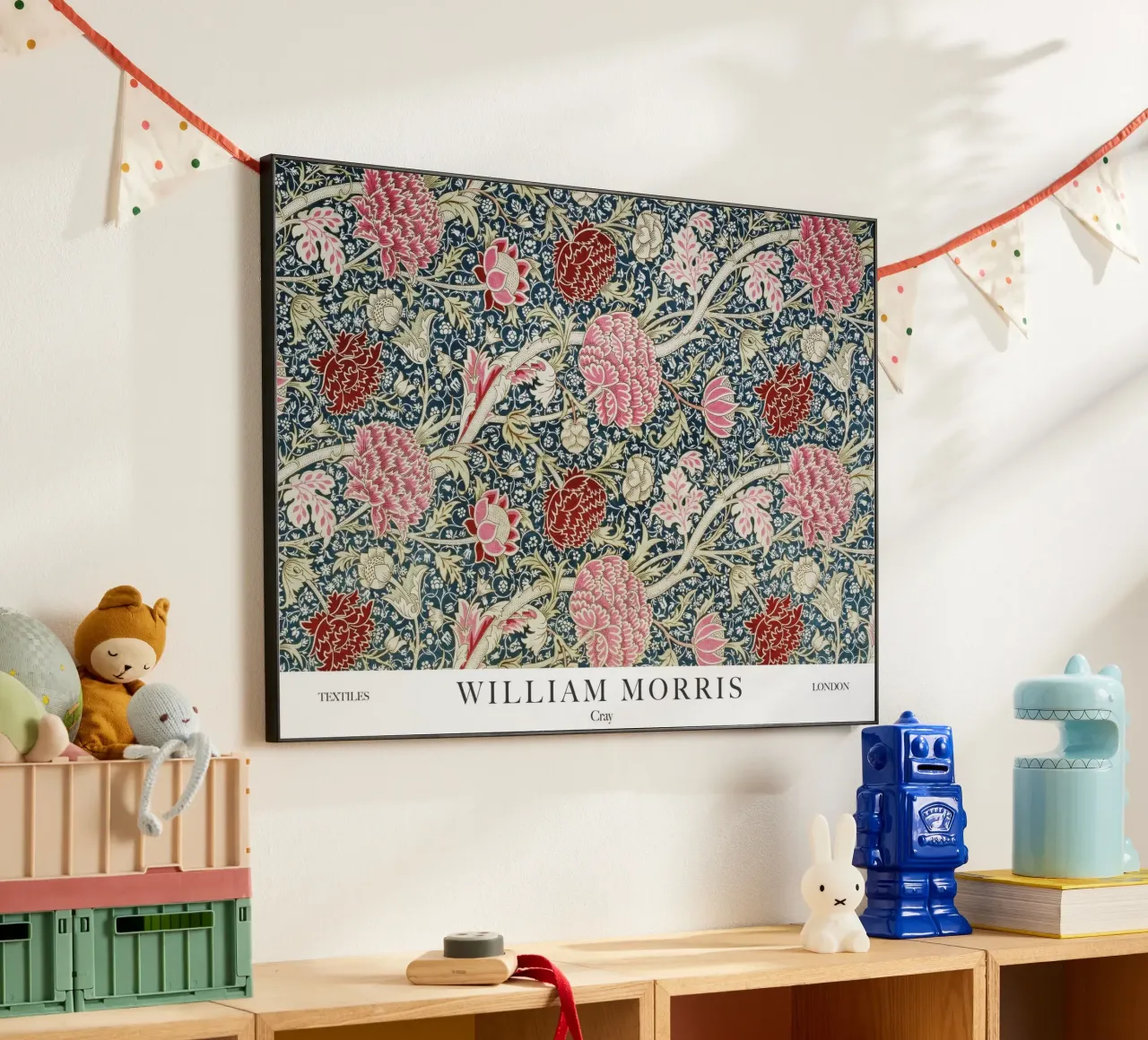 William Morris, Fiori di Cray alluminio dibond da Peaches Art Prints