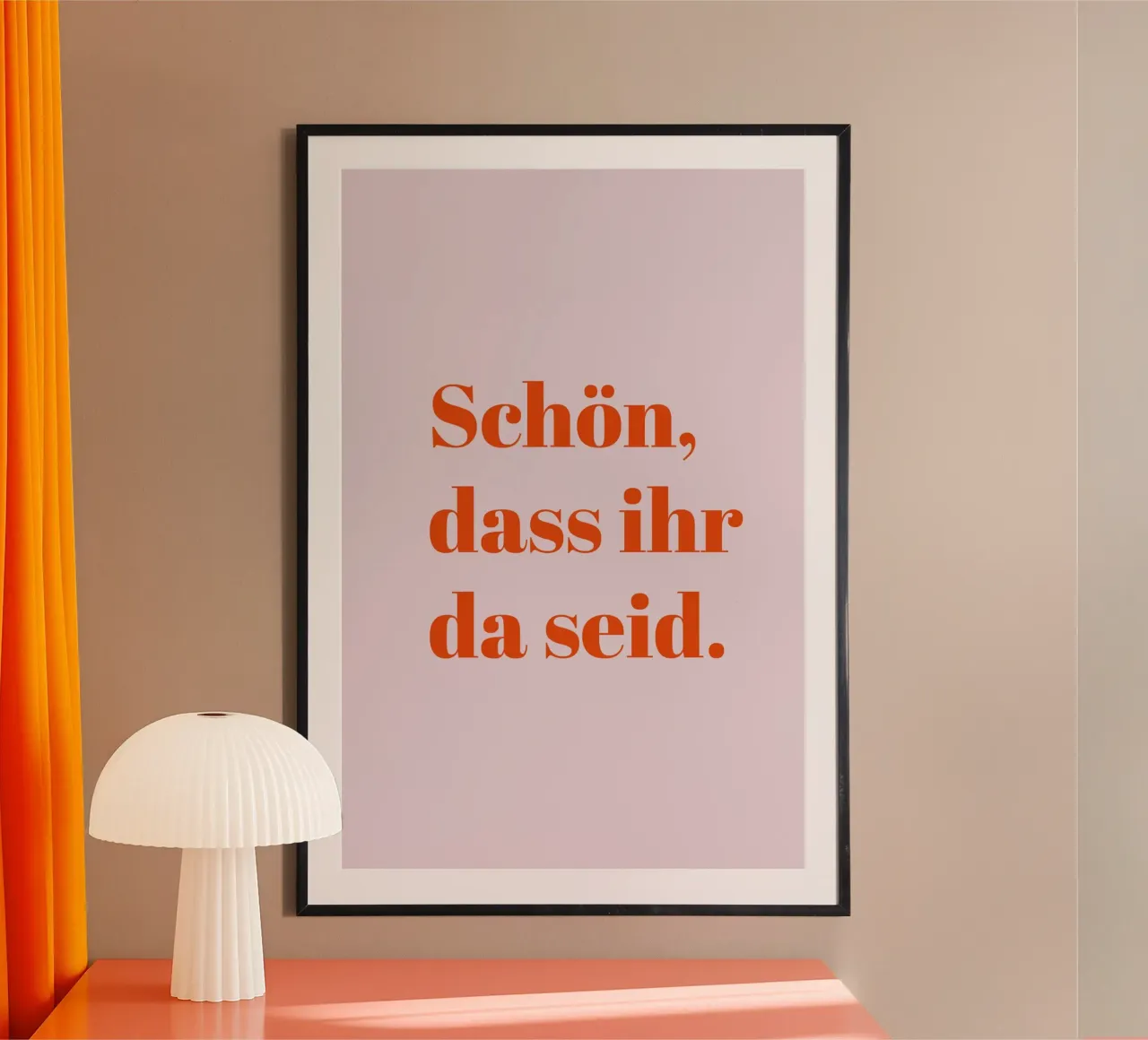 Schön dass ihr da seid. hahnemühle by Typo Designs