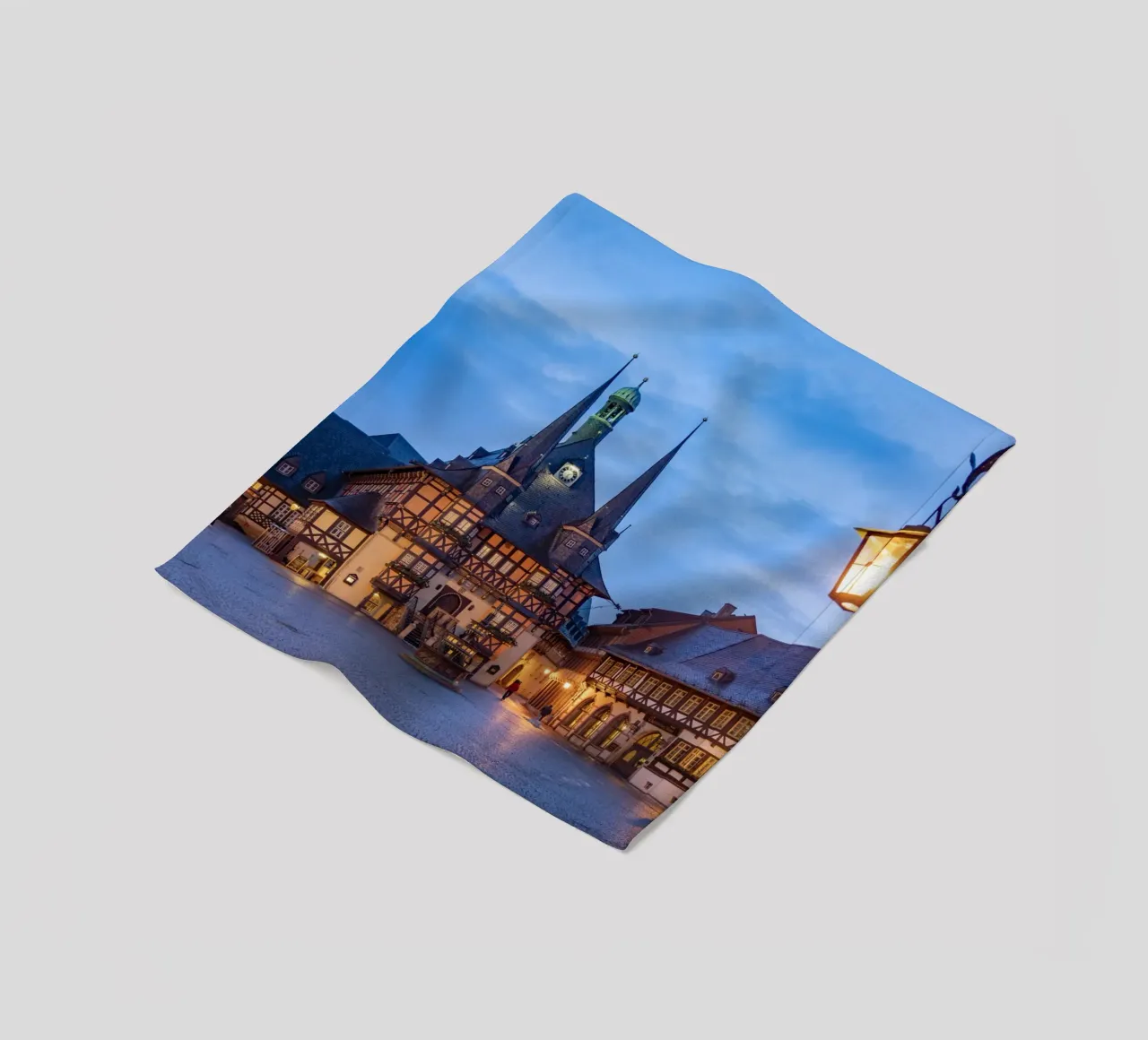 Rathaus Wernigerode coperta in pile da Reisefotografie - Bilder aus aller Welt