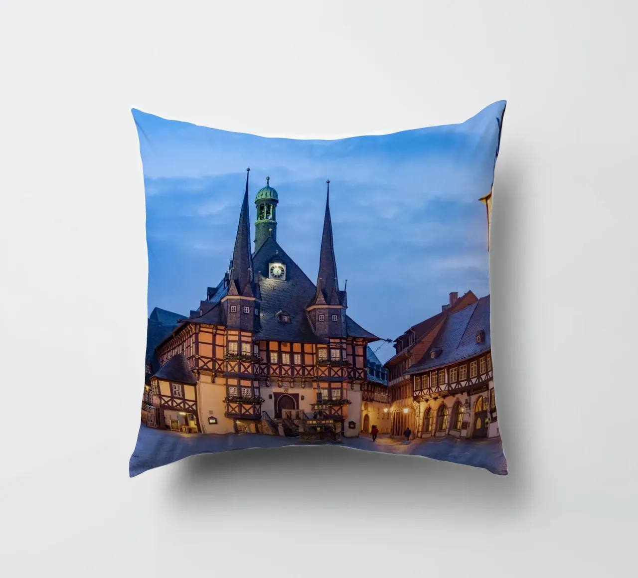 Rathaus Wernigerode cuscino da Reisefotografie - Bilder aus aller Welt