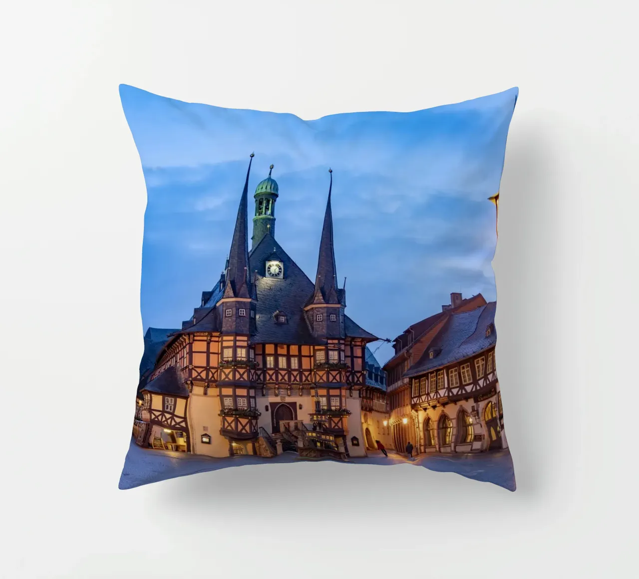 Rathaus Wernigerode cuscino da Reisefotografie - Bilder aus aller Welt