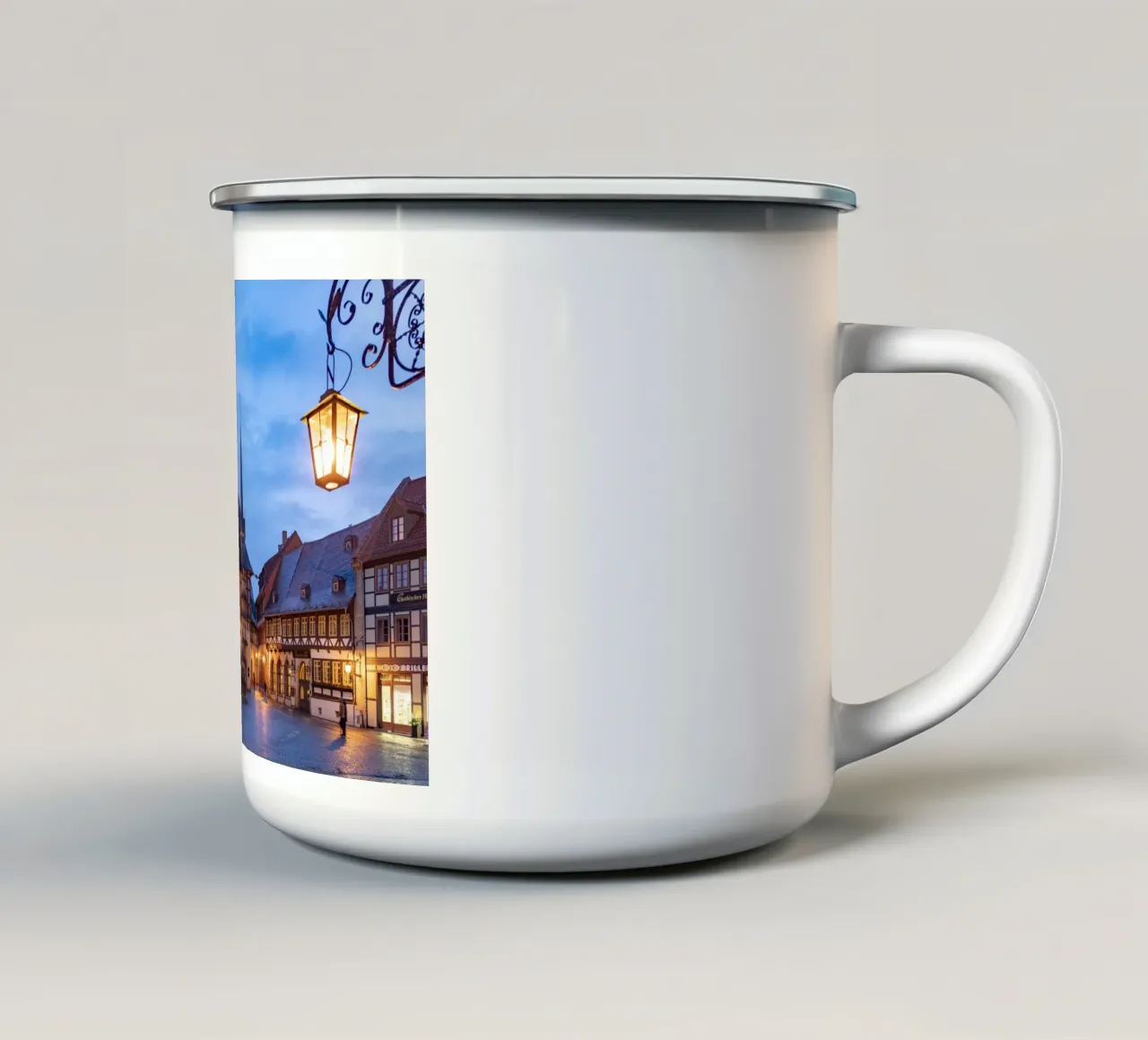 Rathaus Wernigerode tazza in smalto da Reisefotografie - Bilder aus aller Welt