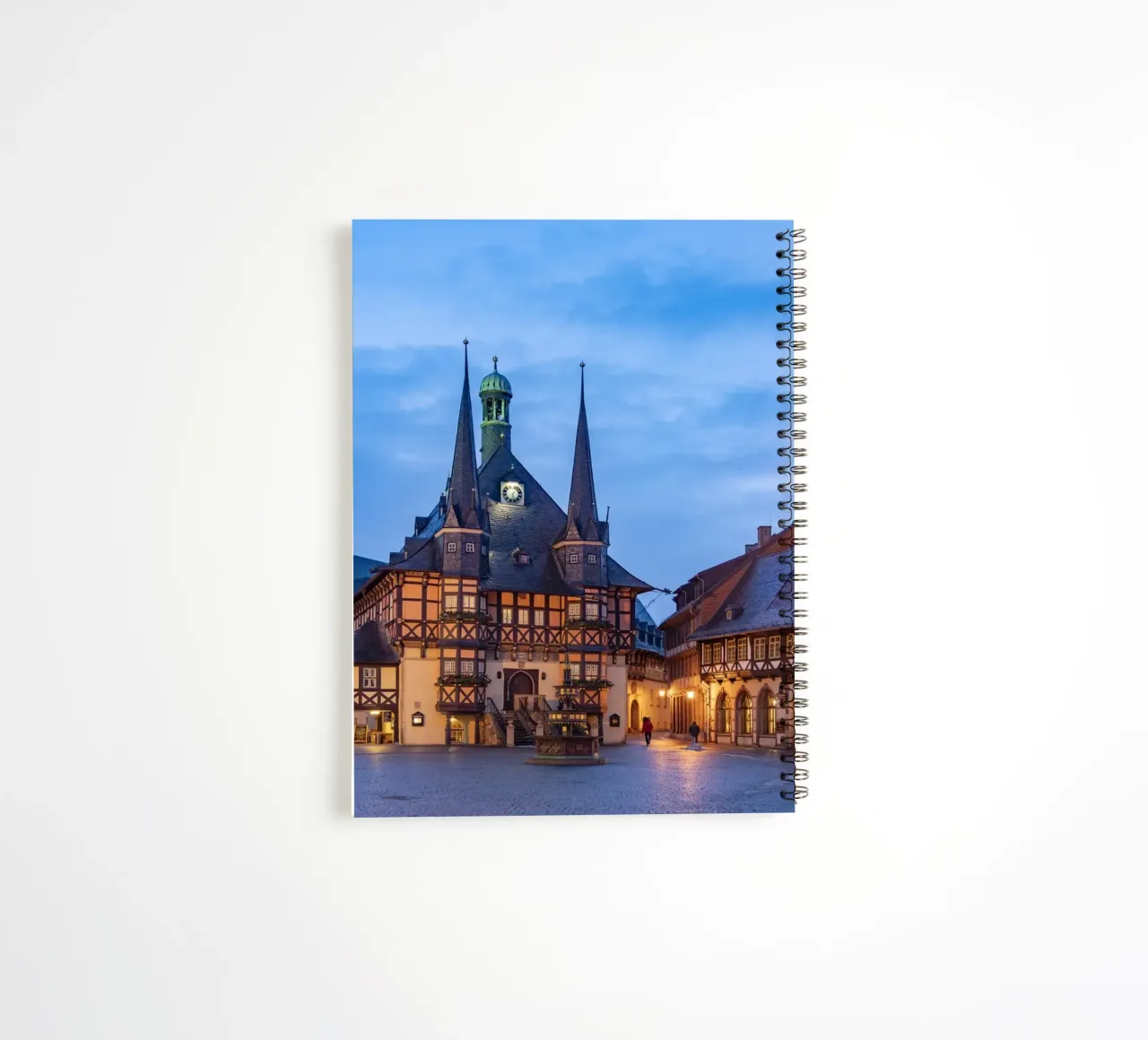 Rathaus Wernigerode spiral notebook by Reisefotografie - Bilder aus aller Welt