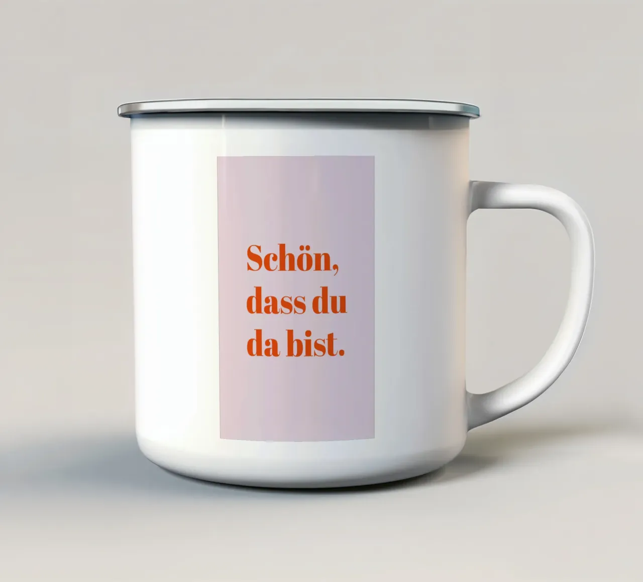 Schön, dass du da bist tazza in smalto da Typo Designs