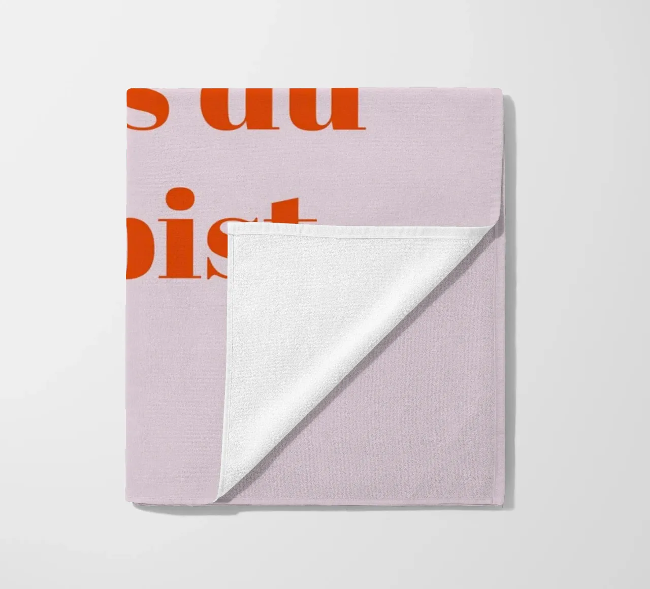 Schön, dass du da bist beach towel by Typo Designs