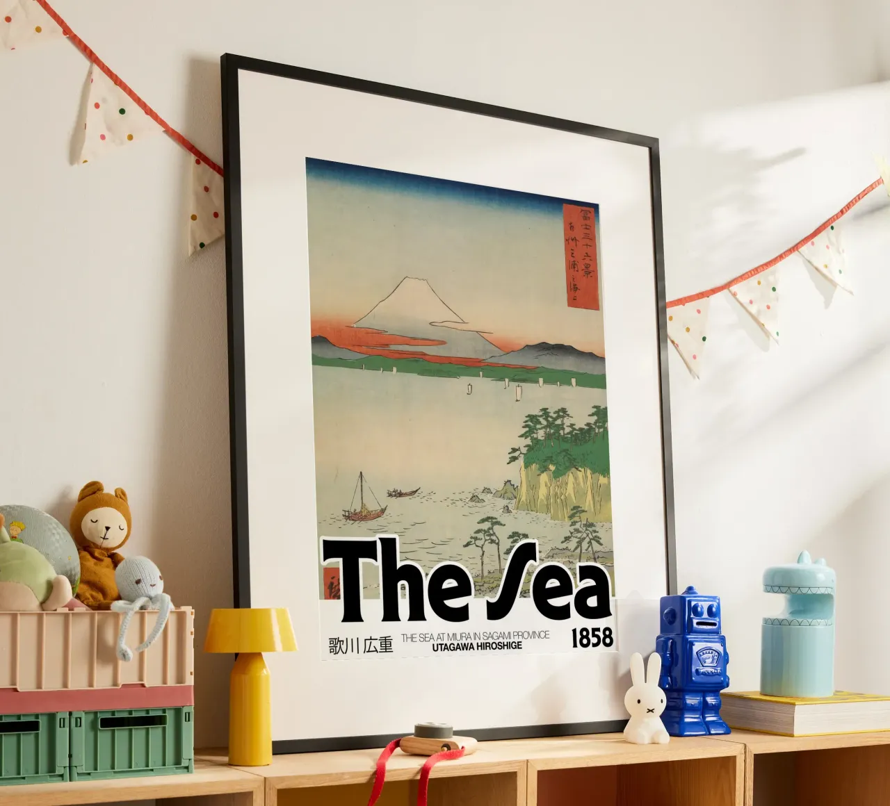 Il mare, arte giapponese, Utagawa Hiroshige poster da Peaches Art Prints