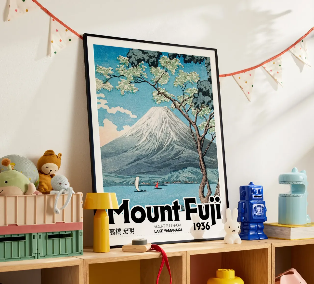 Lago del Monte Fuji, giapponese, Hiroaki Takahashi poster da Peaches Art Prints