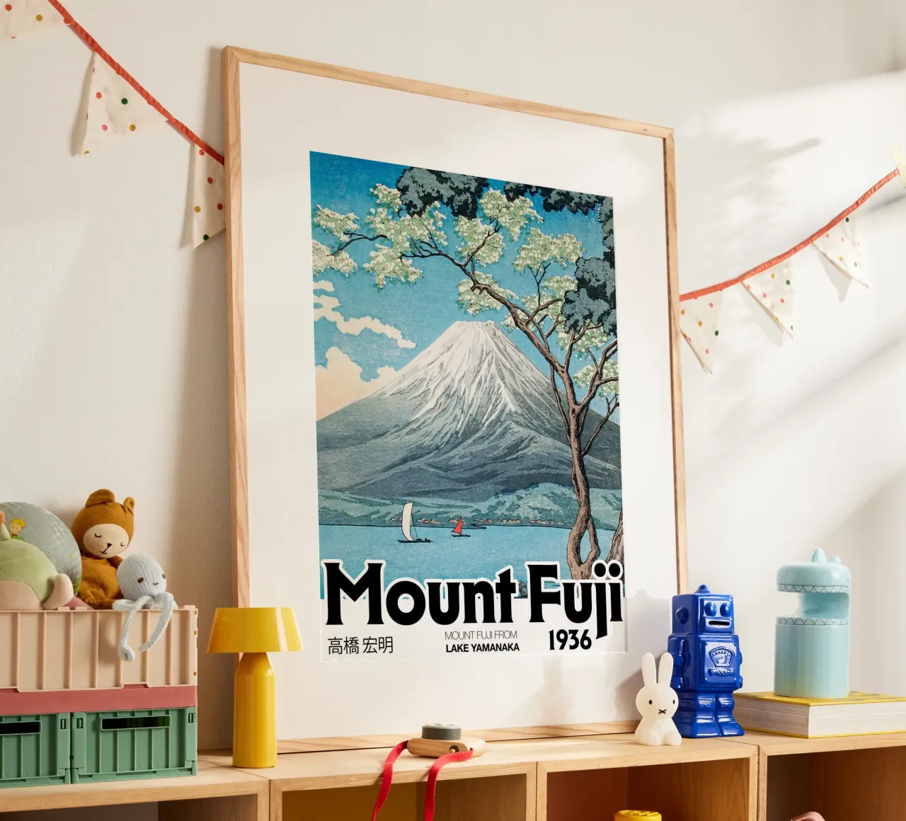 Lago del Monte Fuji, giapponese, Hiroaki Takahashi poster da Peaches Art Prints