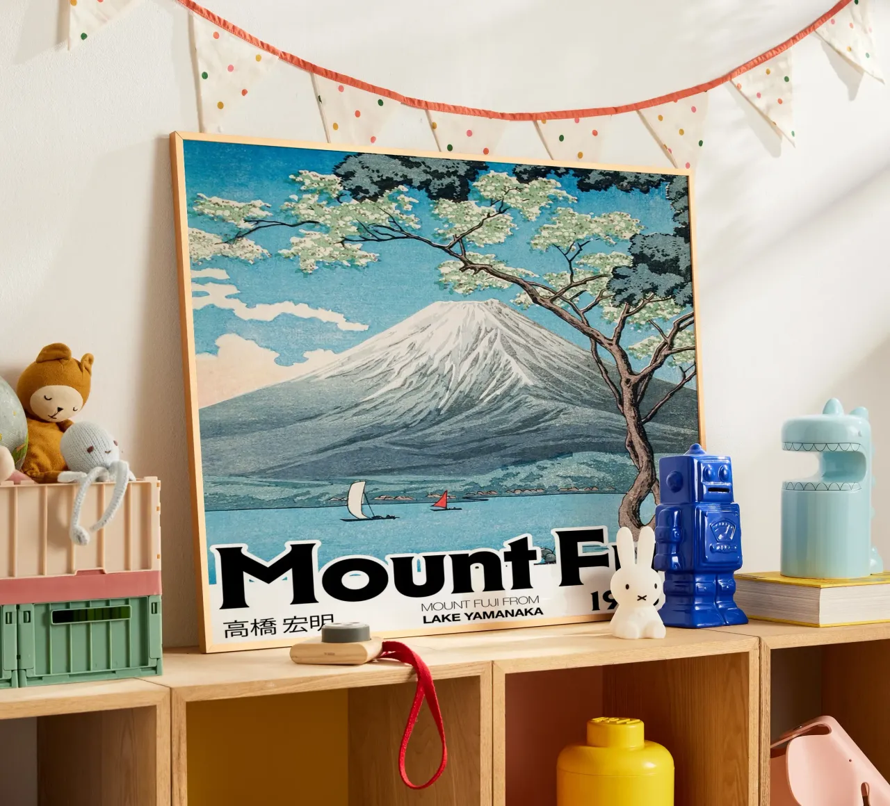 Lago del Monte Fuji, giapponese, Hiroaki Takahashi poster da Peaches Art Prints