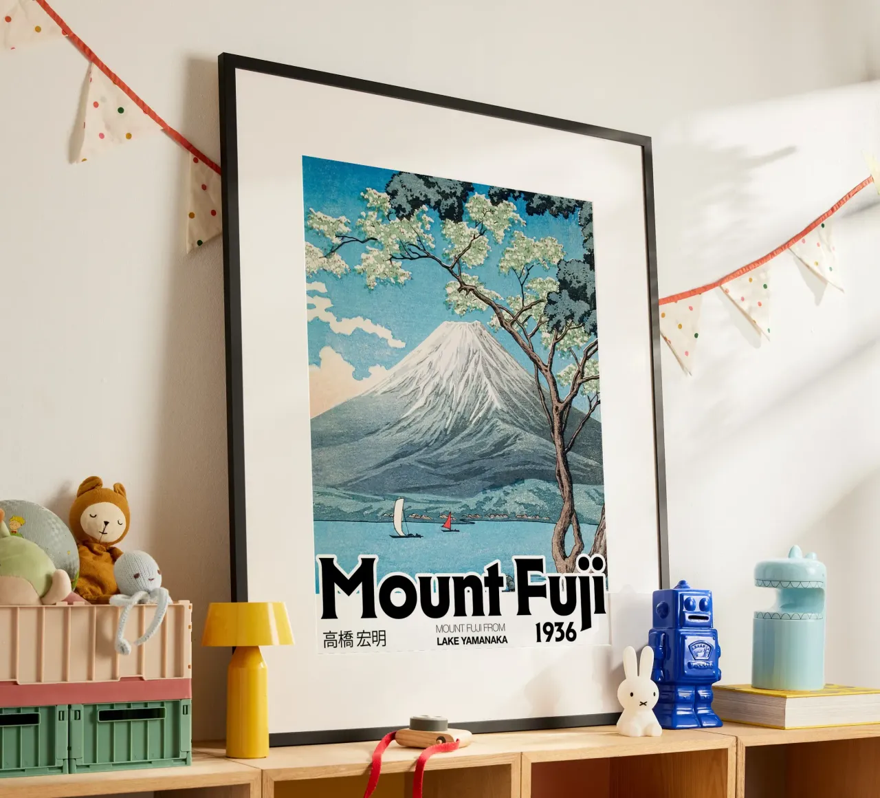 Lago del Monte Fuji, giapponese, Hiroaki Takahashi poster da Peaches Art Prints