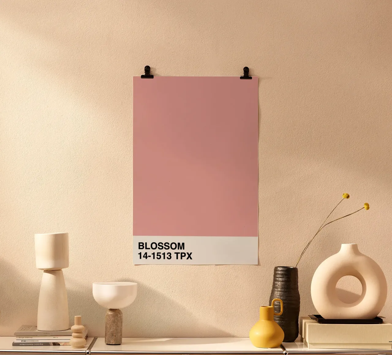 Blossom poster con telaio in legno da Honeymoon Hotel