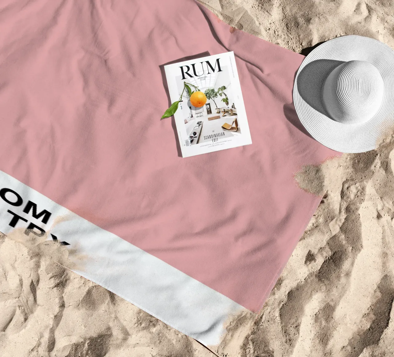 Blossom beach towel by Honeymoon Hotel