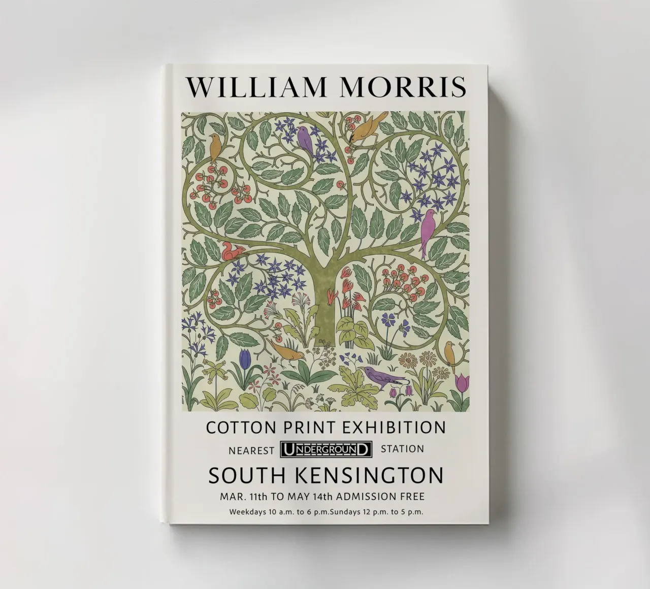Milliam Morris, Uccelli dell'albero della vita diario da Peaches Art Prints