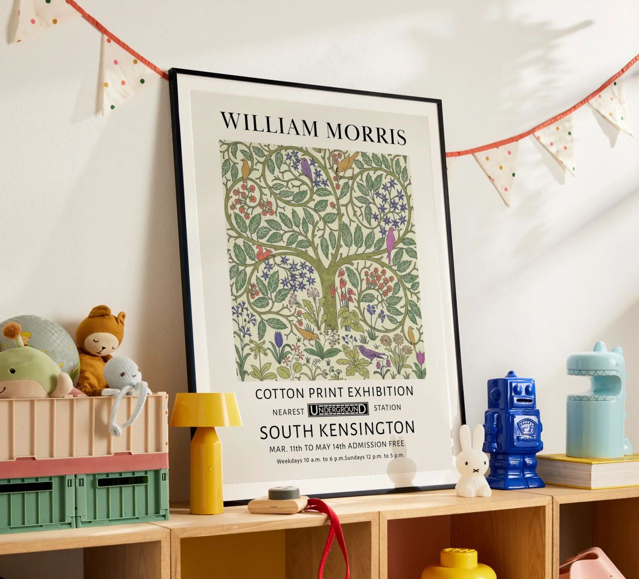 Milliam Morris, les oiseaux de l'arbre de vie poster de Peaches Art Prints