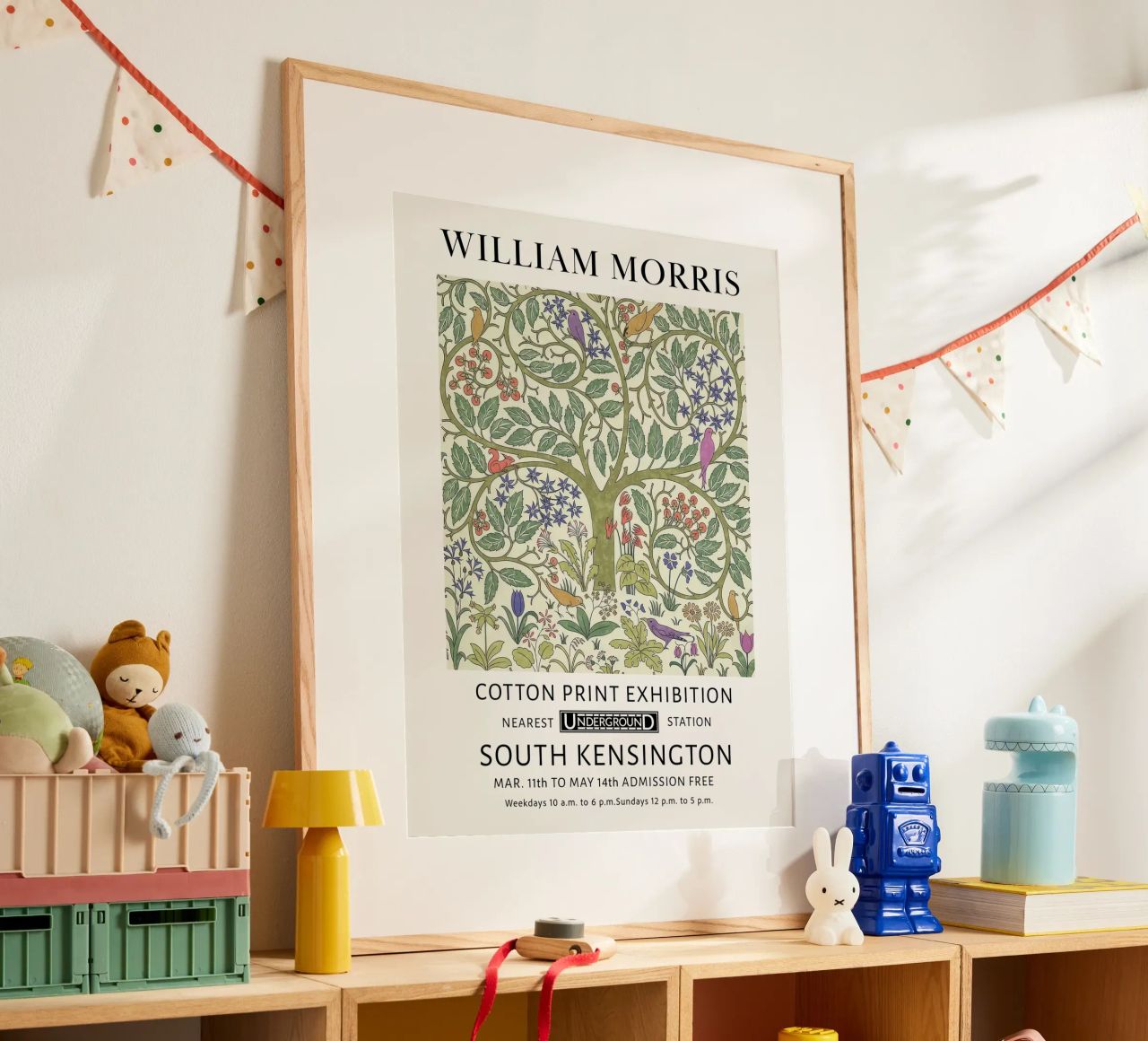 Milliam Morris, les oiseaux de l'arbre de vie poster de Peaches Art Prints