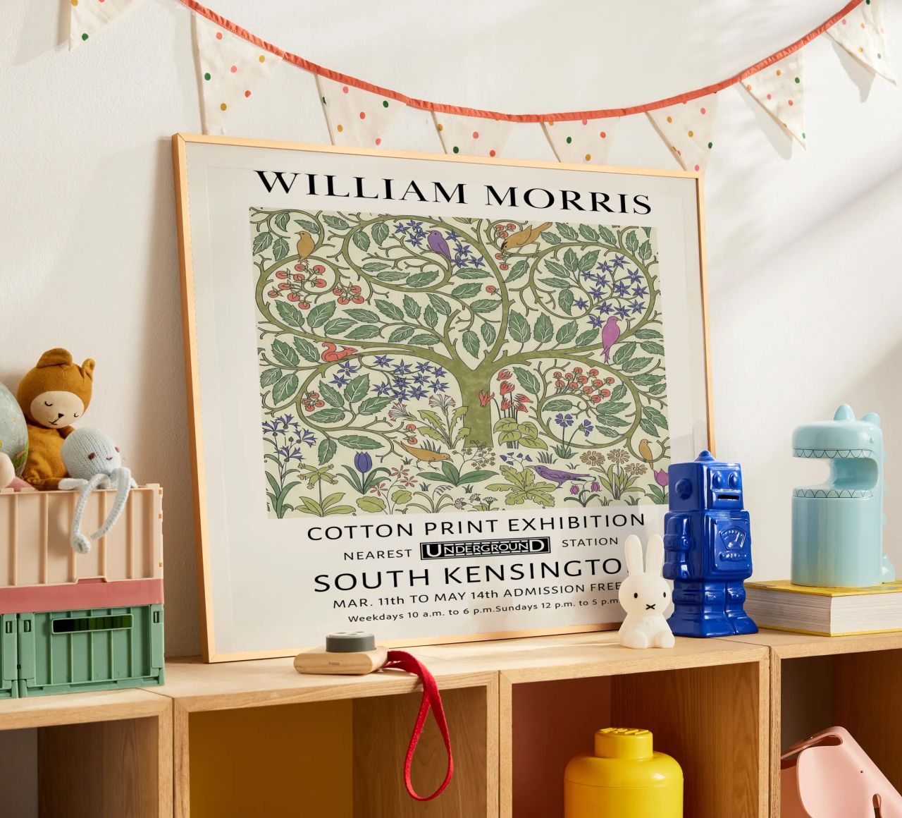 Milliam Morris, les oiseaux de l'arbre de vie poster de Peaches Art Prints