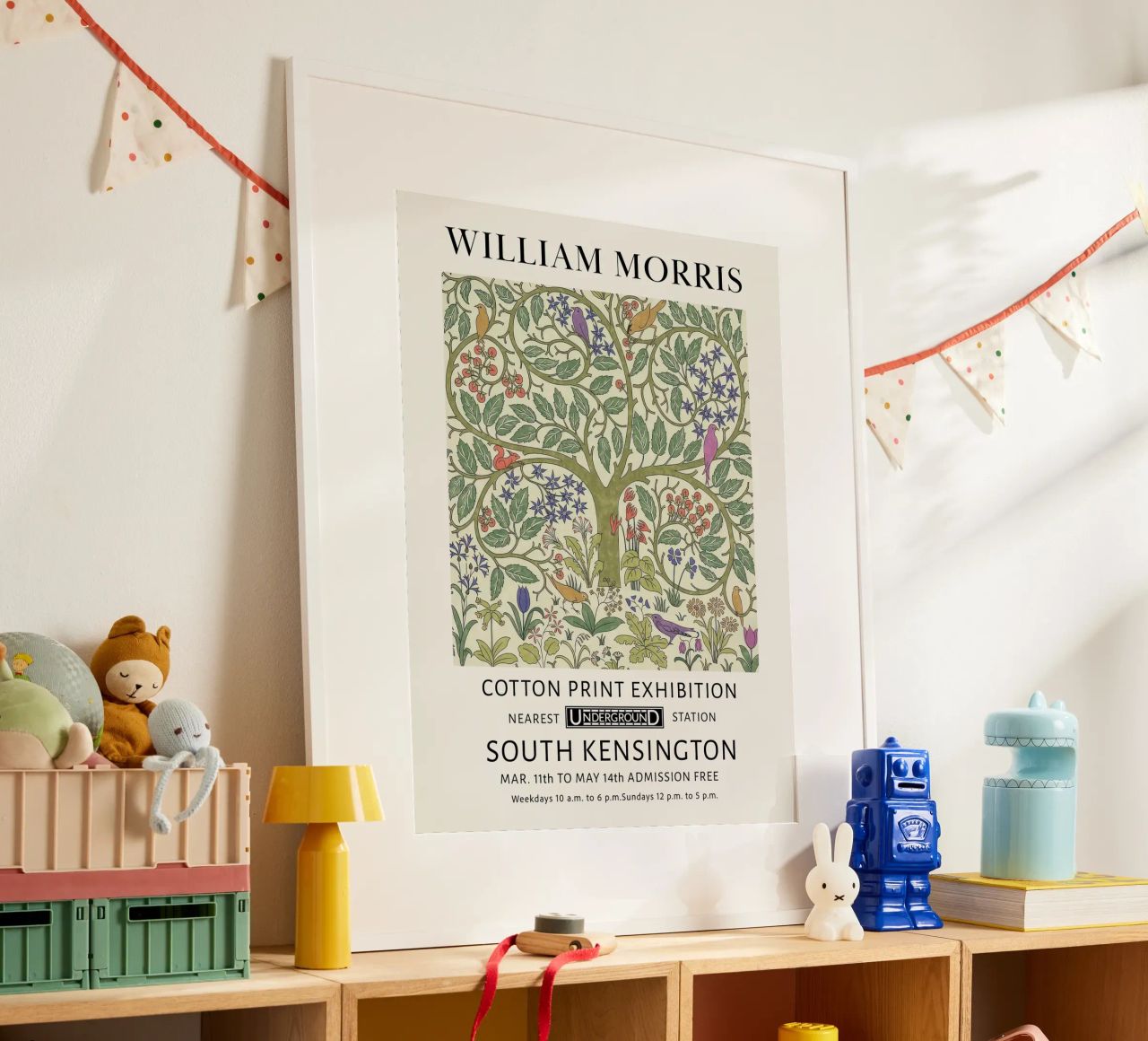 Milliam Morris, les oiseaux de l'arbre de vie poster de Peaches Art Prints