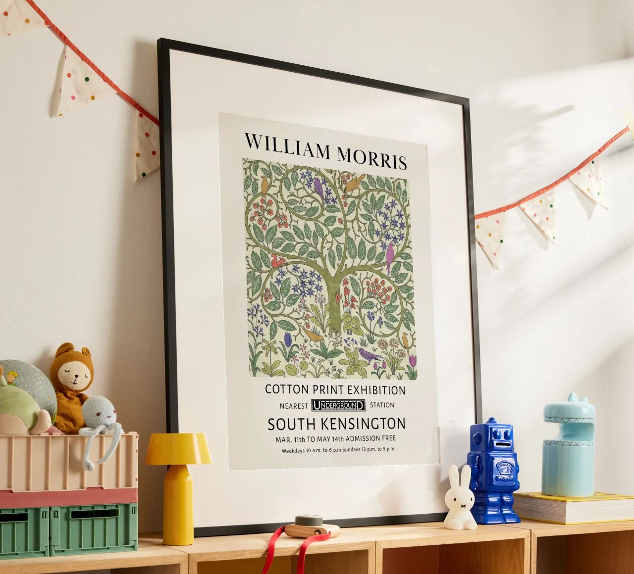 Milliam Morris, les oiseaux de l'arbre de vie poster de Peaches Art Prints