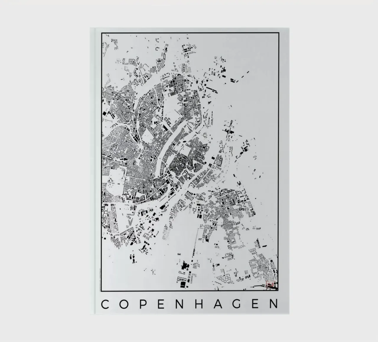 Copenhagen Map Schwarzplan notebook by Hubert Roguski