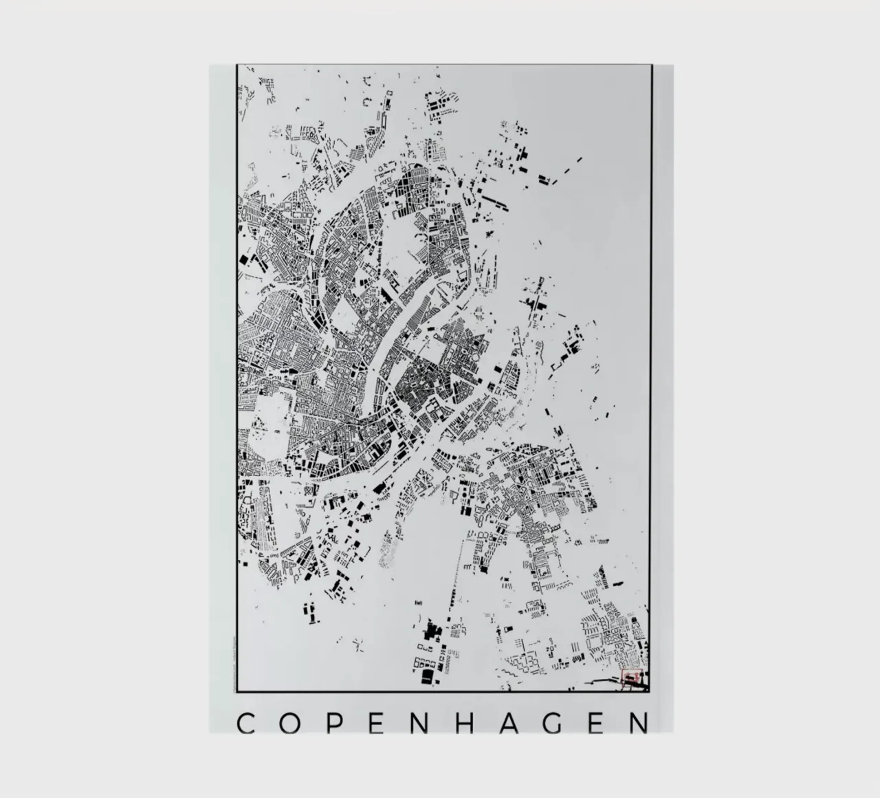 Copenhagen Map Schwarzplan notebook by Hubert Roguski