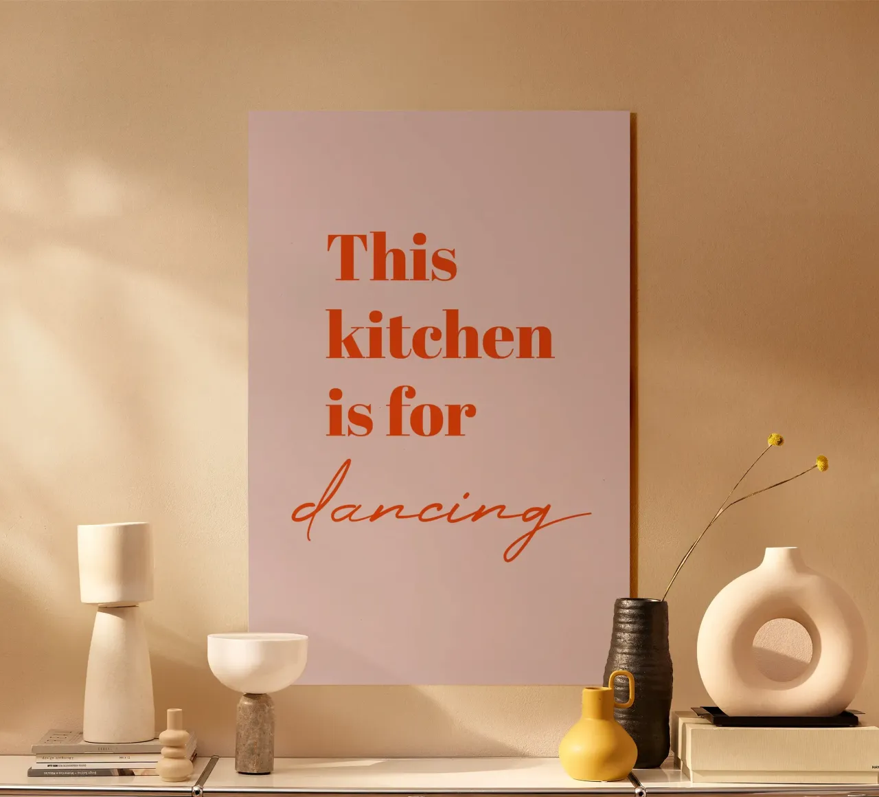 This kitchen is for dancing plexiglass da Typo Designs