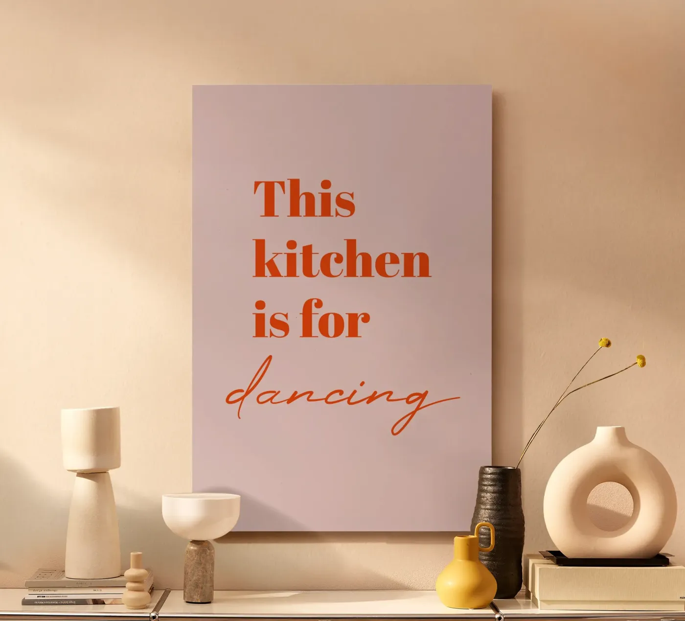This kitchen is for dancing pannello forex da Typo Designs