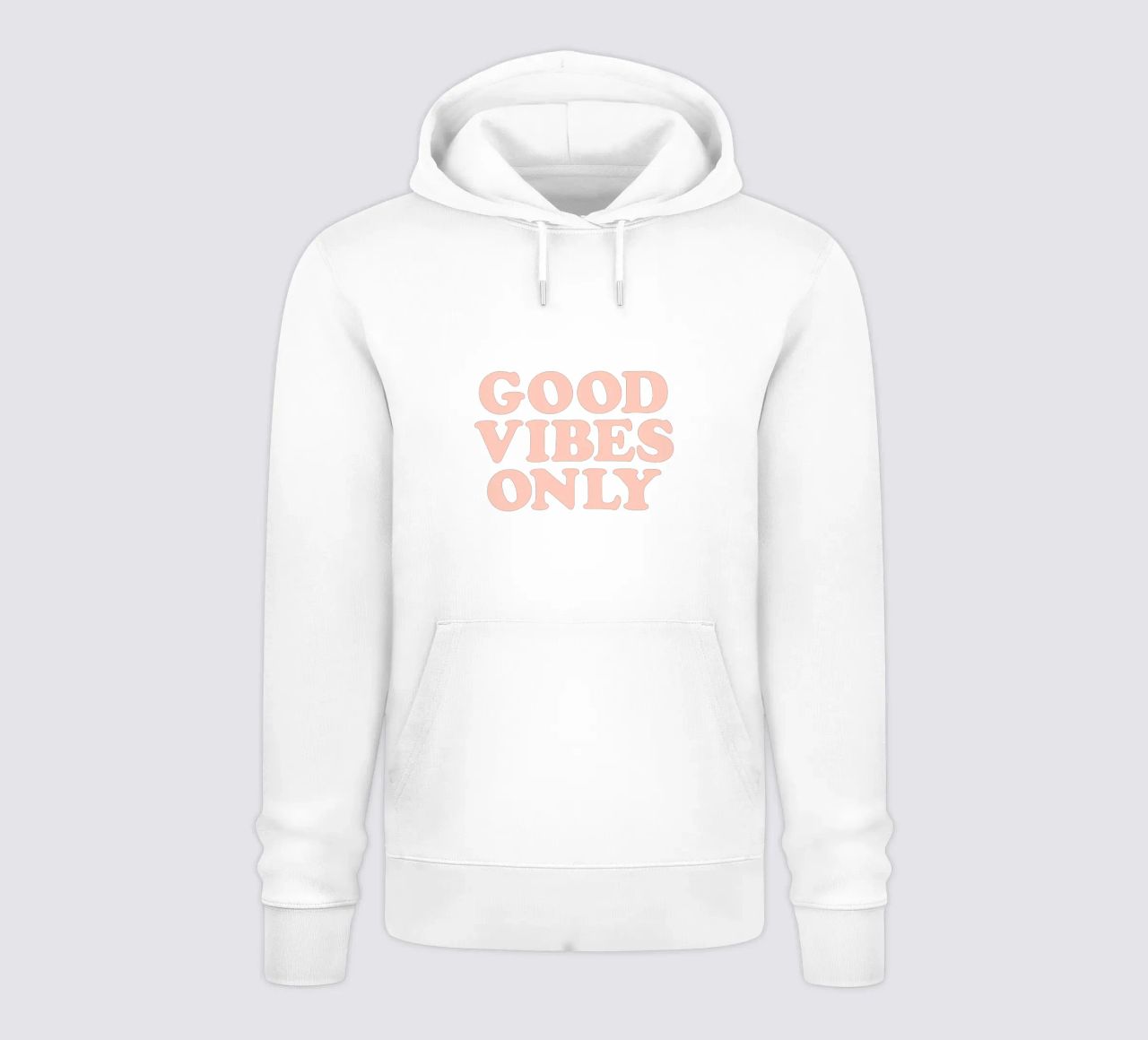 Good Vibes Only Retro Typography Design felpa con cappuccio da THE MOTIVATED TYPE